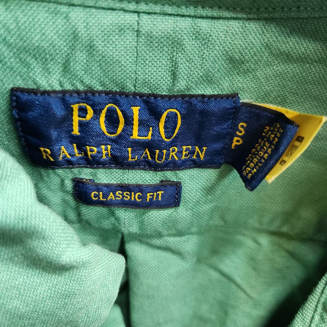 QR택 폴로 랄프로렌 로고 클래식핏 셔츠 S(M~L) 상품이미지5