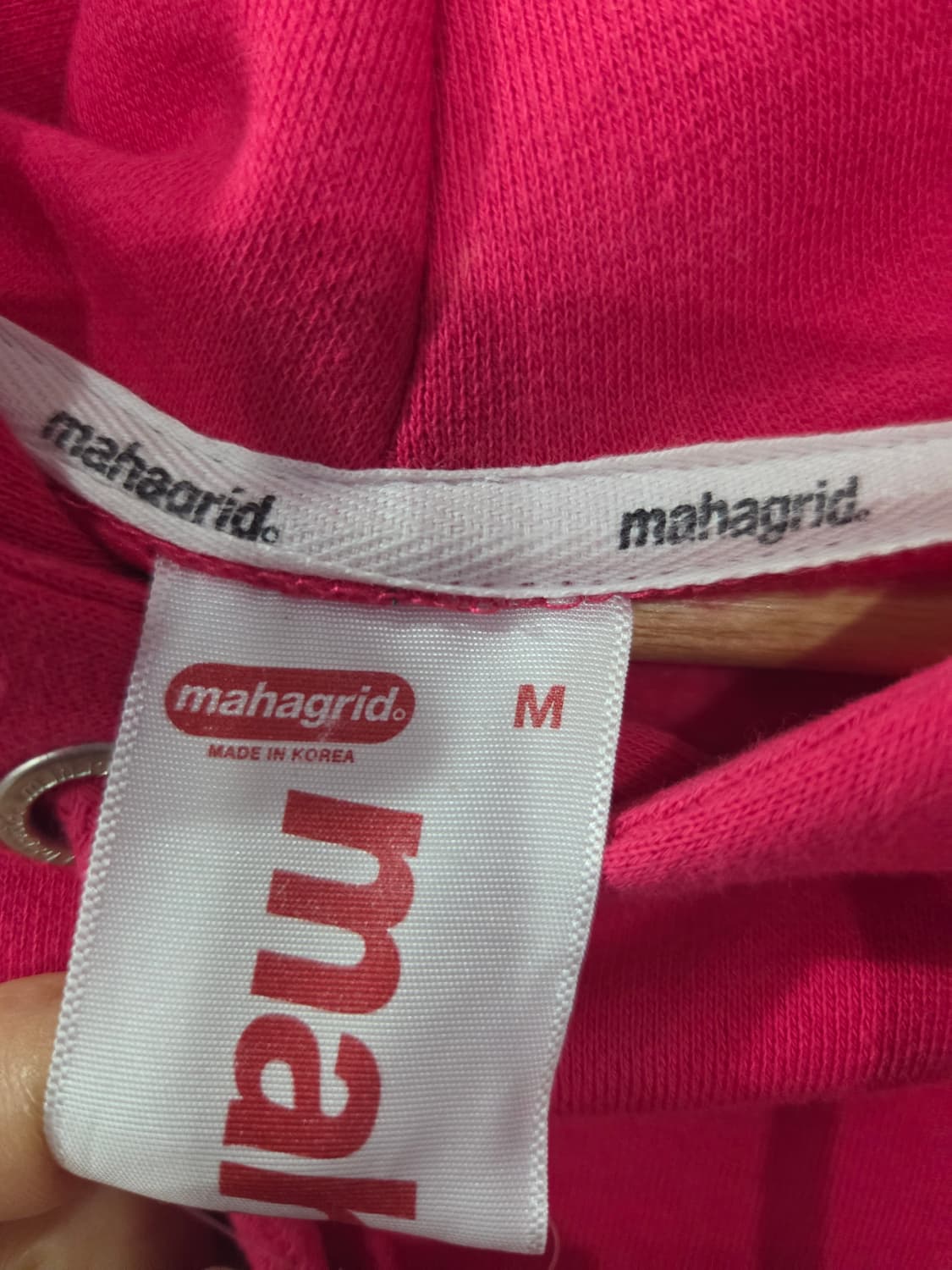 여성 핑크후드티 상품이미지3