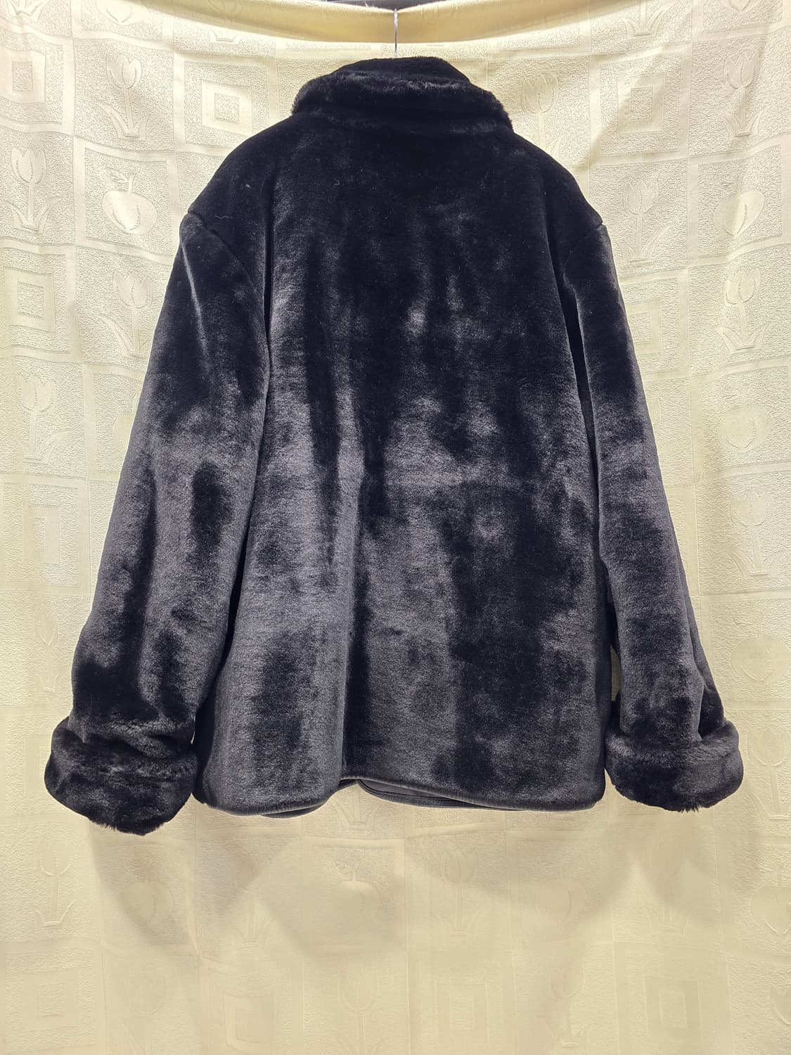 진도 OVIS 블랙 양면 양가죽 양털 점퍼 66~77 상품이미지9