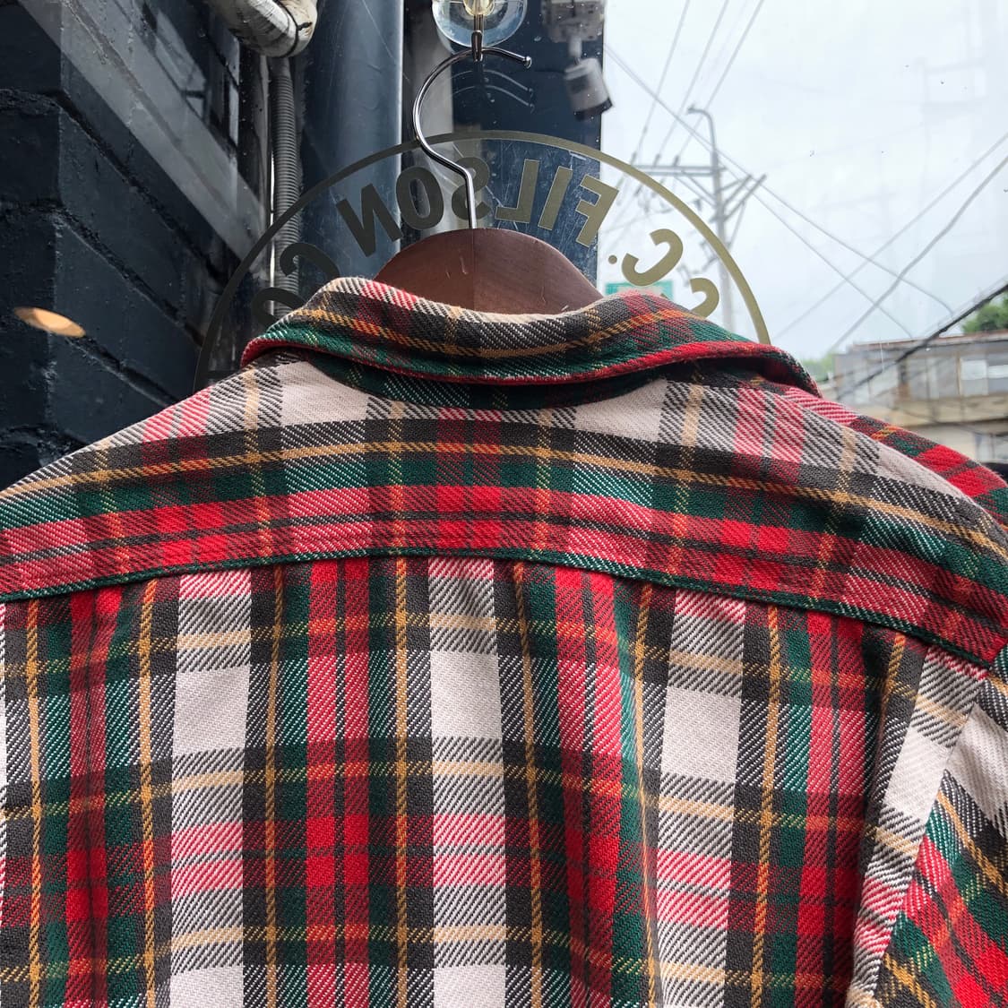 70s Big Mac flannel shirt-S 상품이미지6