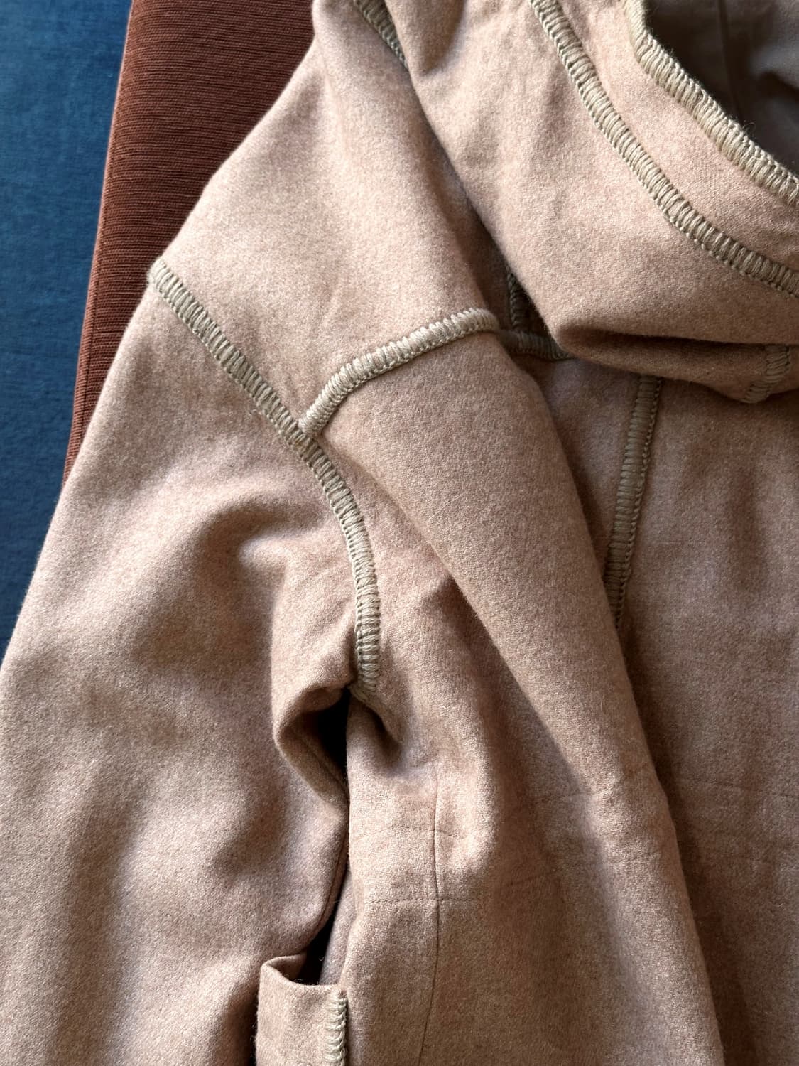 Wool felted hooded mid coat 상품이미지10