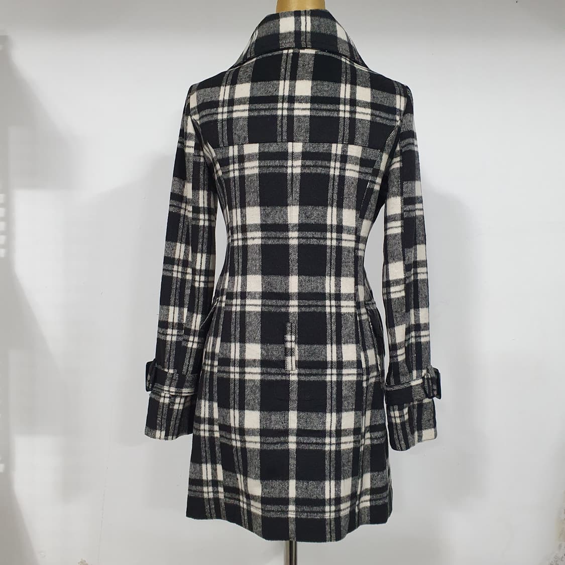 빈티지 체크 코트 y2k 달천깔 아무깔 갸루 모리걸 라떼갸루 상품이미지4