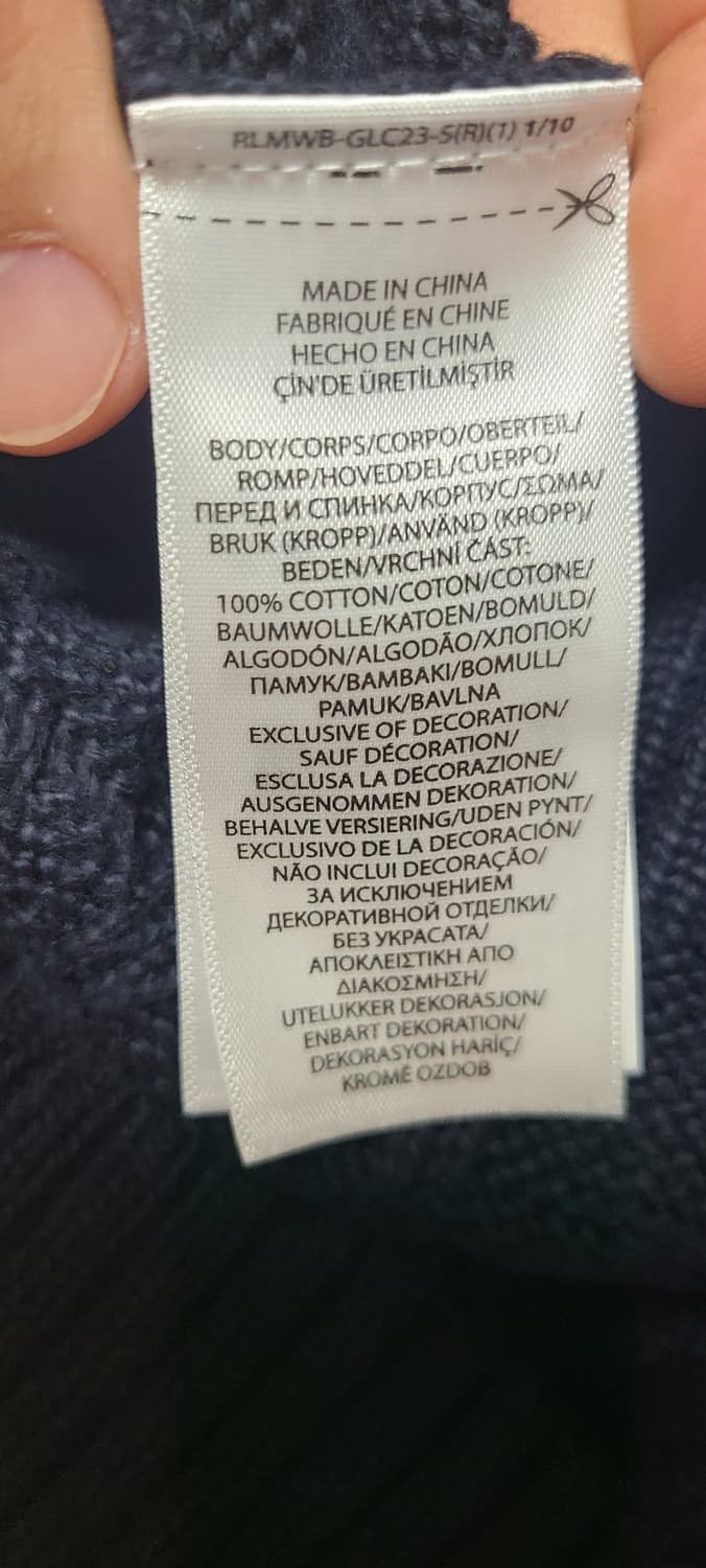 폴로랄프로렌 니트 네이비 M사이즈(정품) 상품이미지4