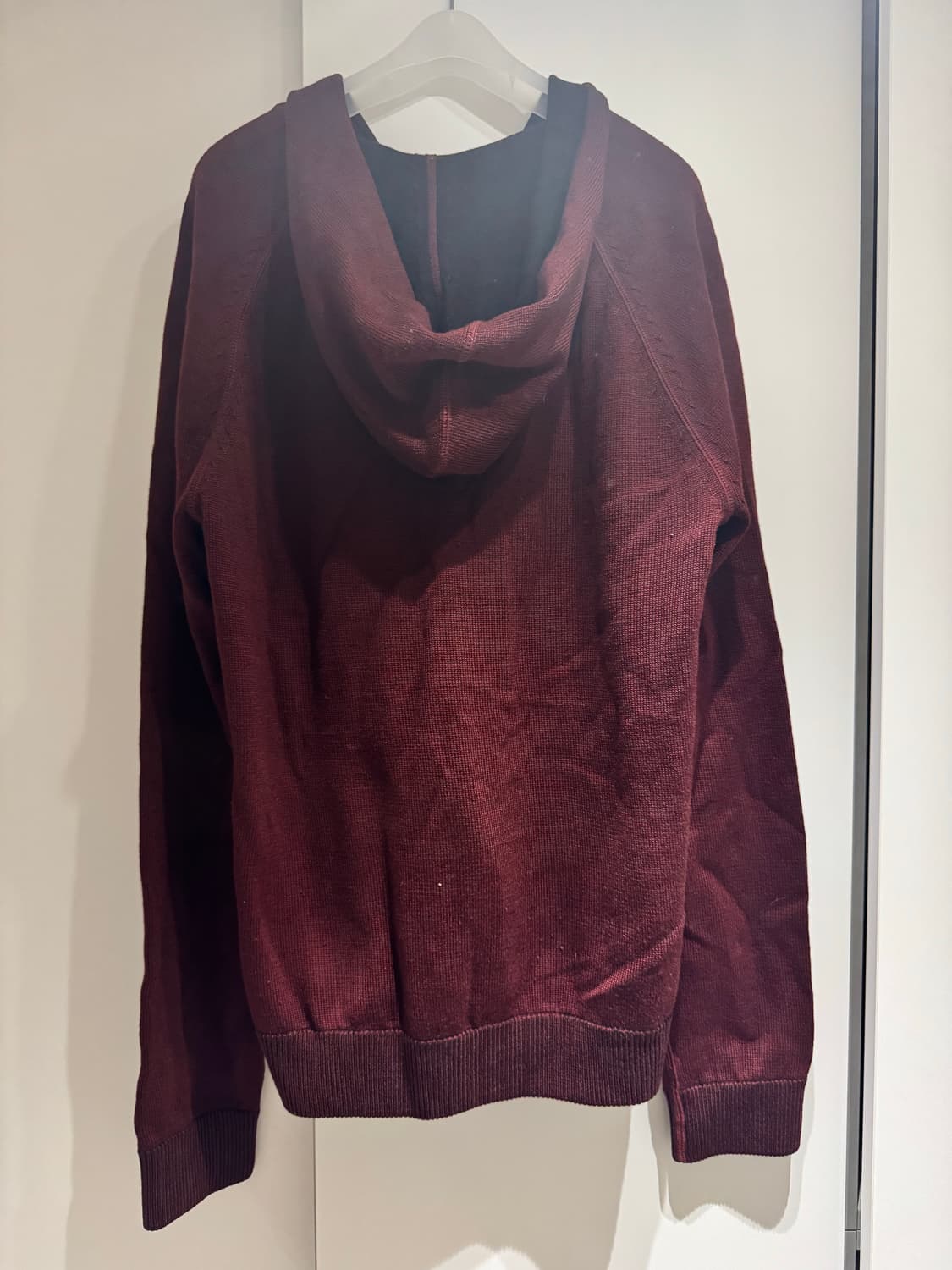 띠어리 버건디 집업 후드 가디건 L 상품이미지2