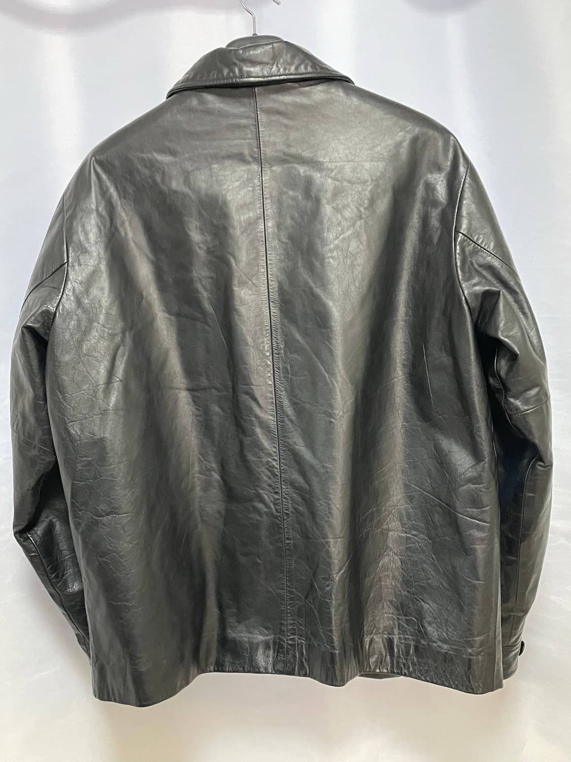 [D.O Archives] 90s 올드갭 레더 싱글 라이더자켓 블랙(L) 상품이미지5