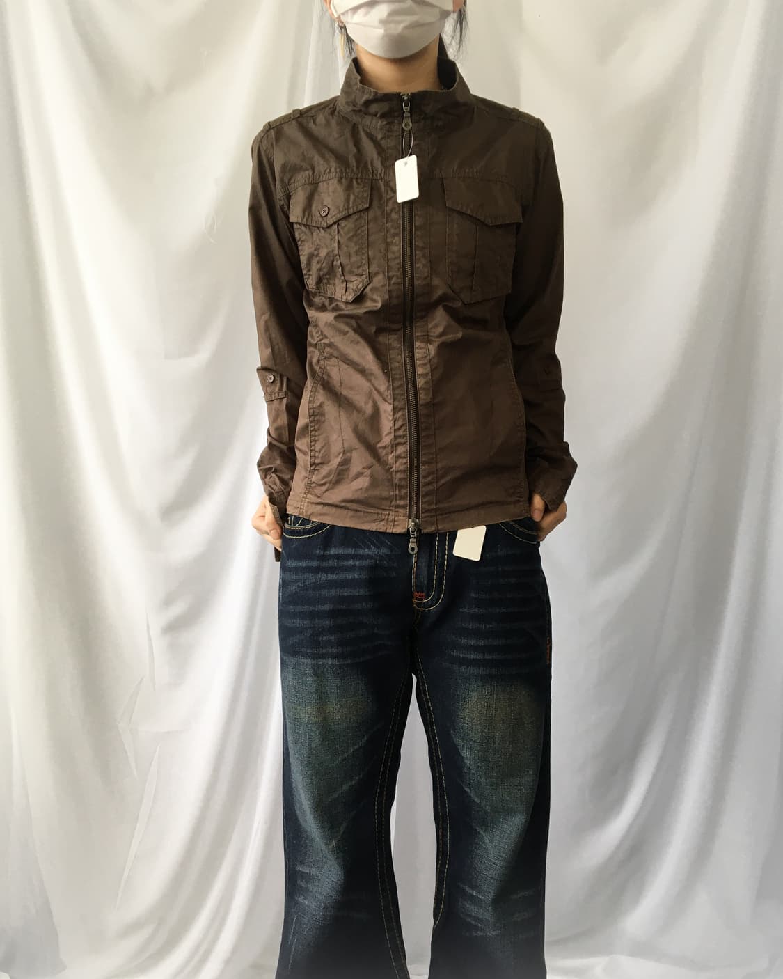 High neck zip up jacket 상품이미지6