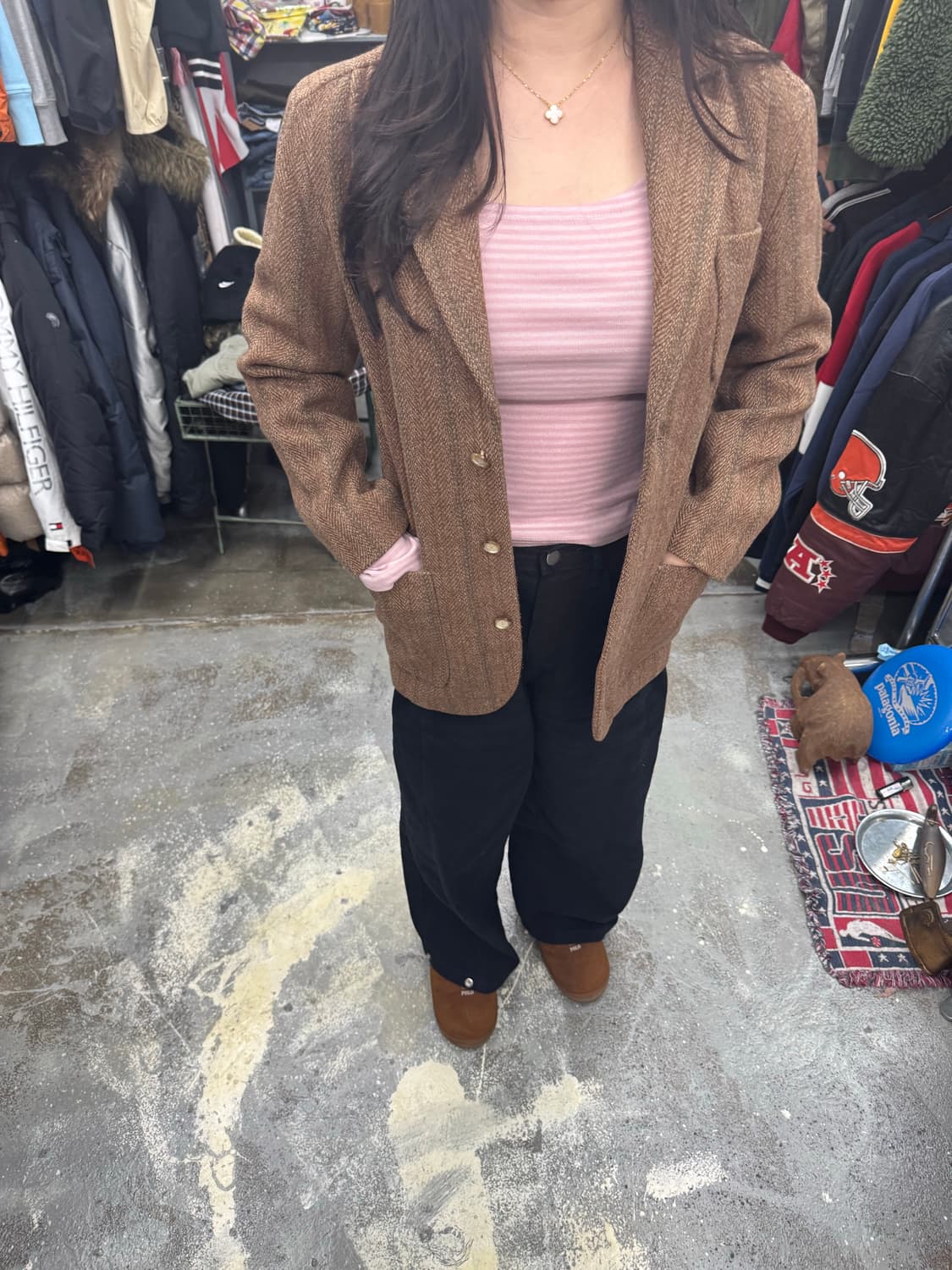 폴로 빈티지 블루라벨 모직 마이 자켓 여성 55반 까지추천 상품이미지5