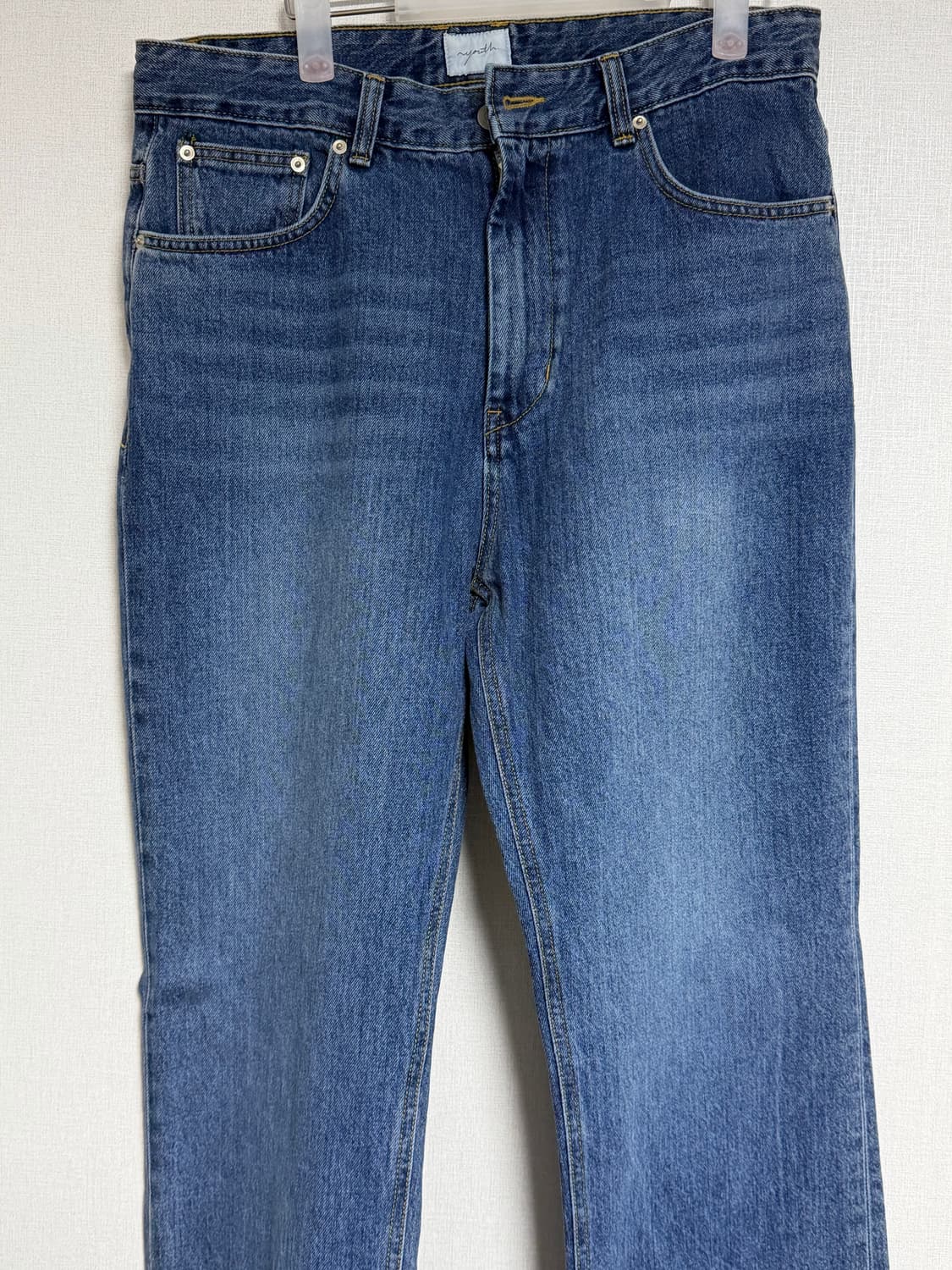 유스 스트레이트 데님 팬츠 미디엄 블루 003 새상품 상품이미지4