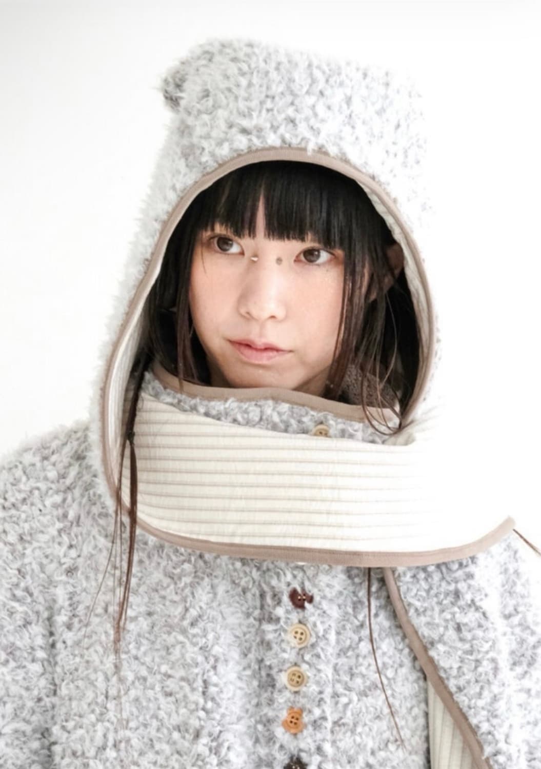 샵페어리 fleece ear hood muffler(cream) 상품이미지1