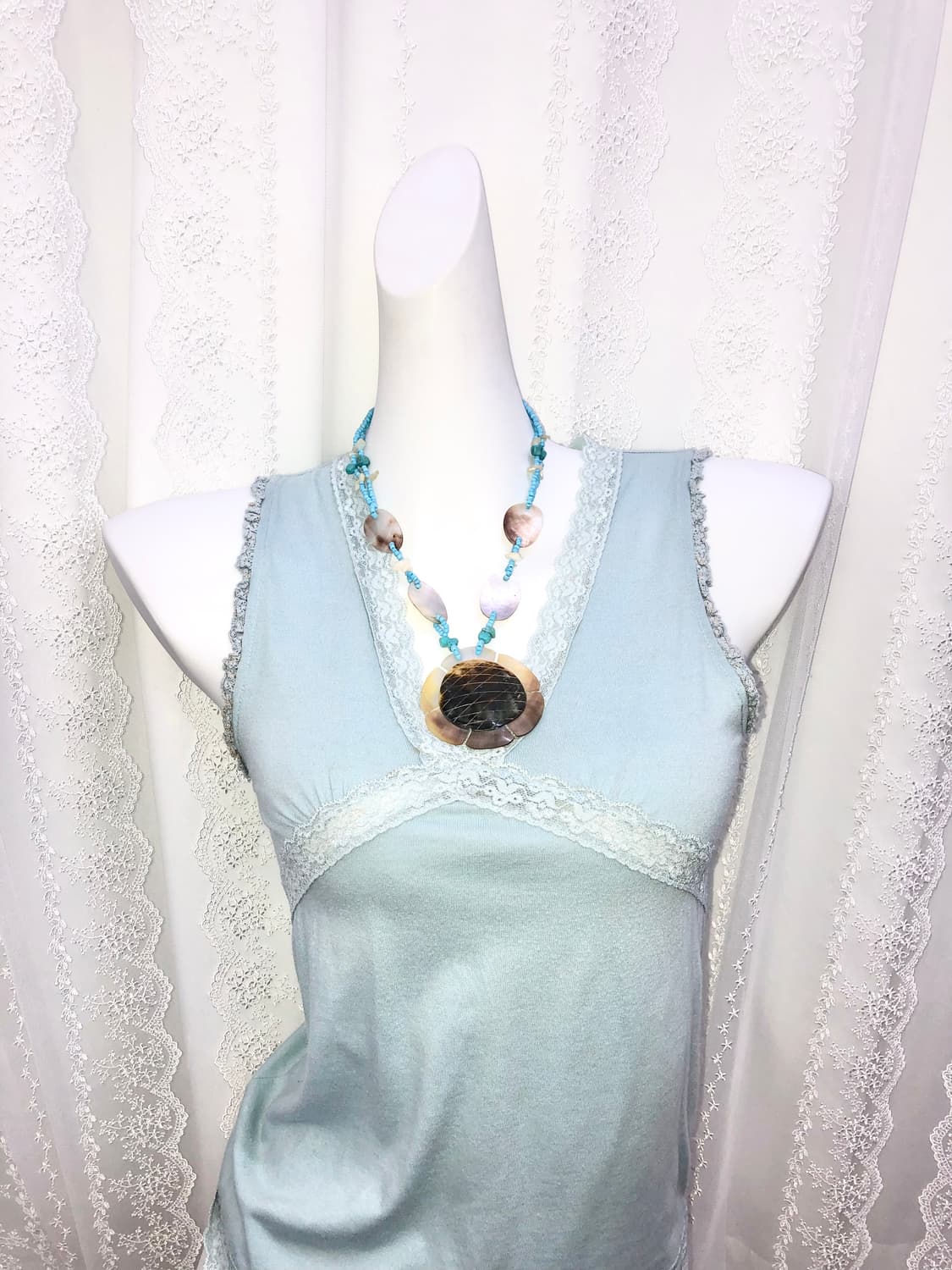 brown clam necklace 상품이미지2