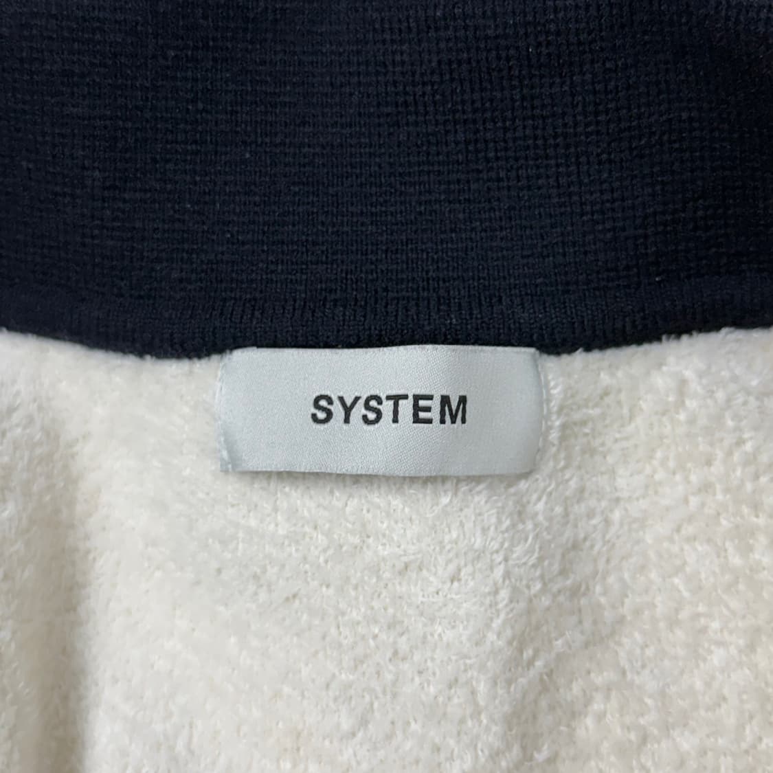 [105/루즈핏] 시스템옴므 부클 배색 카라 가디건 상품이미지5