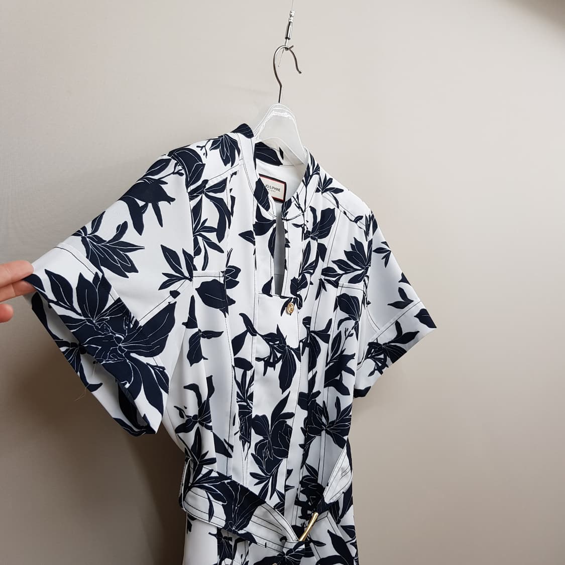 모조에스핀 2021 플라워 패턴 벨티드 롱원피스 M사이즈 상품이미지3