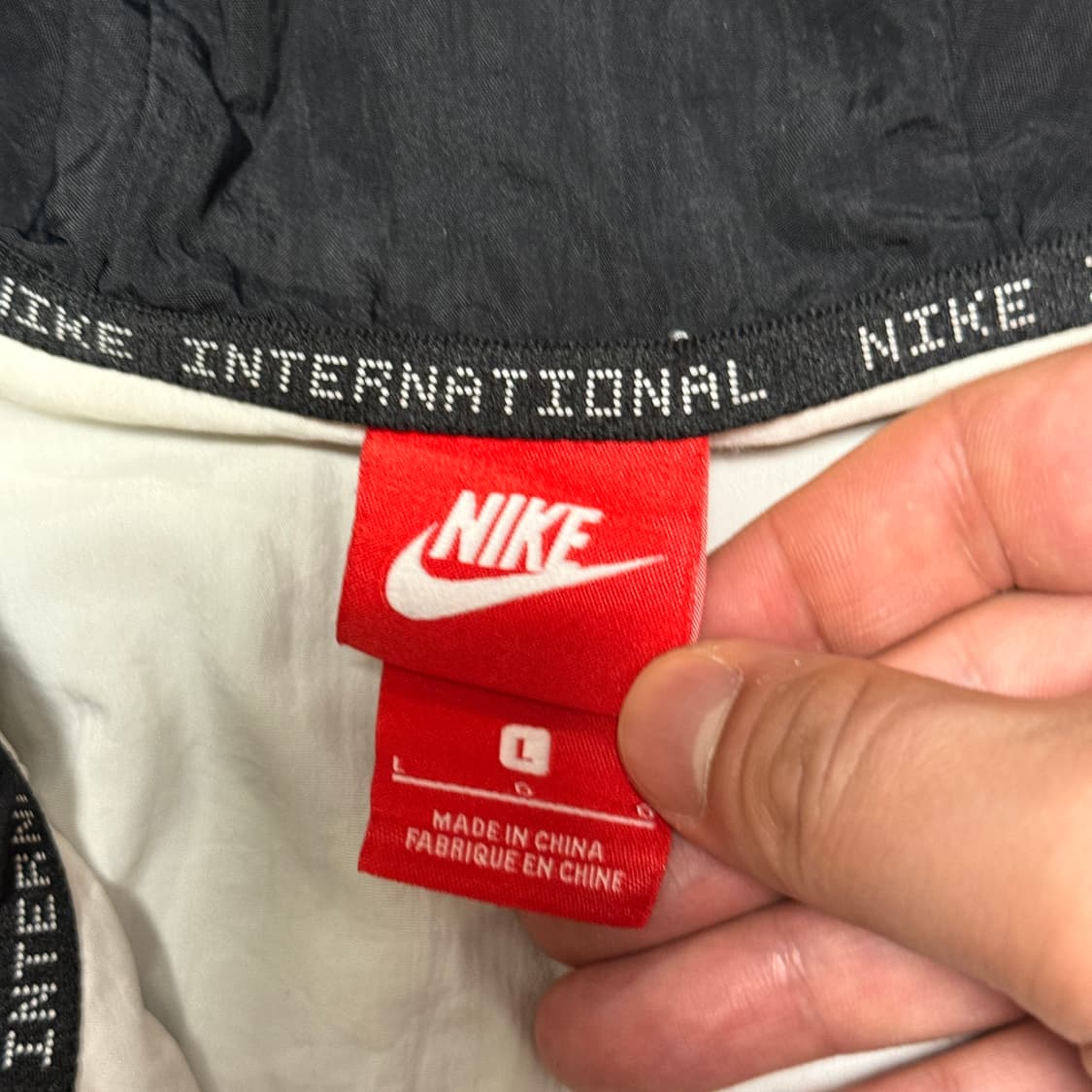 나이키 화이트 테크웨어 후드 바람막이 자켓 L 상품이미지6