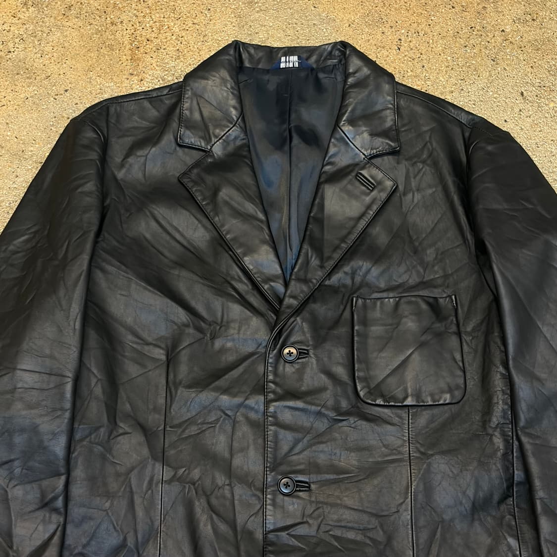 레어 00s USA 빈티지 GAP 갭 가죽 블레이저 상품이미지3