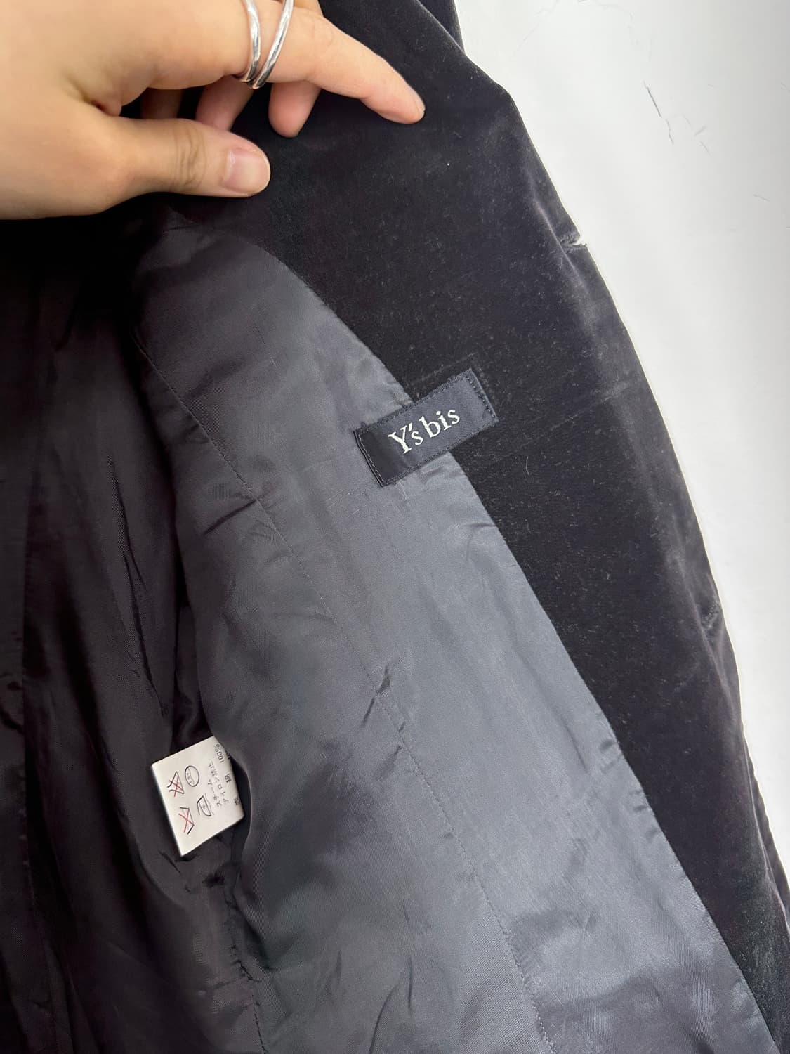 Y’s bis Cropped Velvet Jacket 상품이미지5