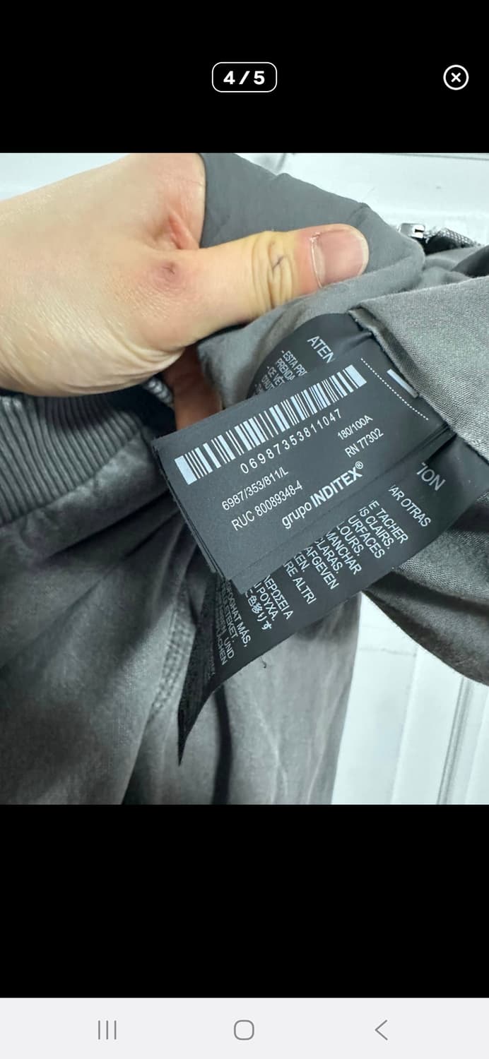 (마지막특가) 자라 워시드 후드자켓 L 상품이미지4