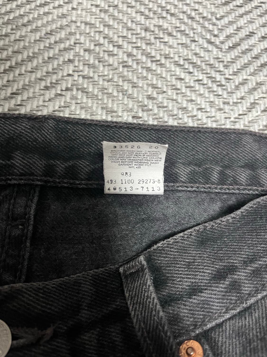 00s 리바이스 517 블랙(90년대 사양) 34x32 상품이미지4