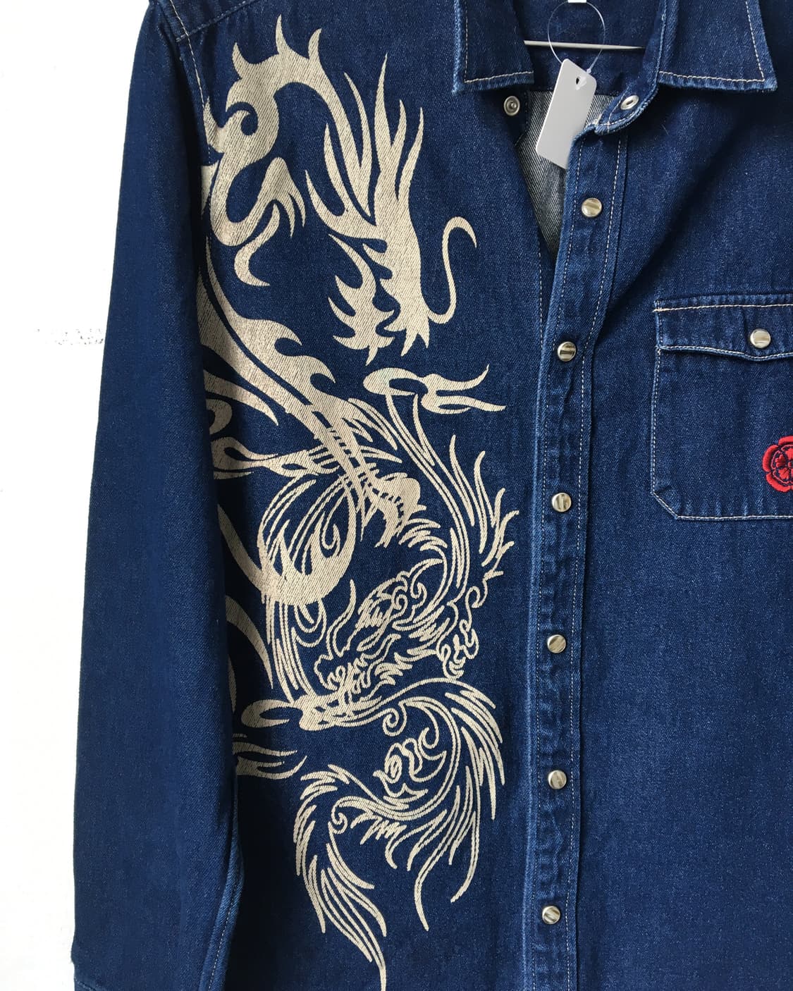 Dragon printing denim shirt 상품이미지5
