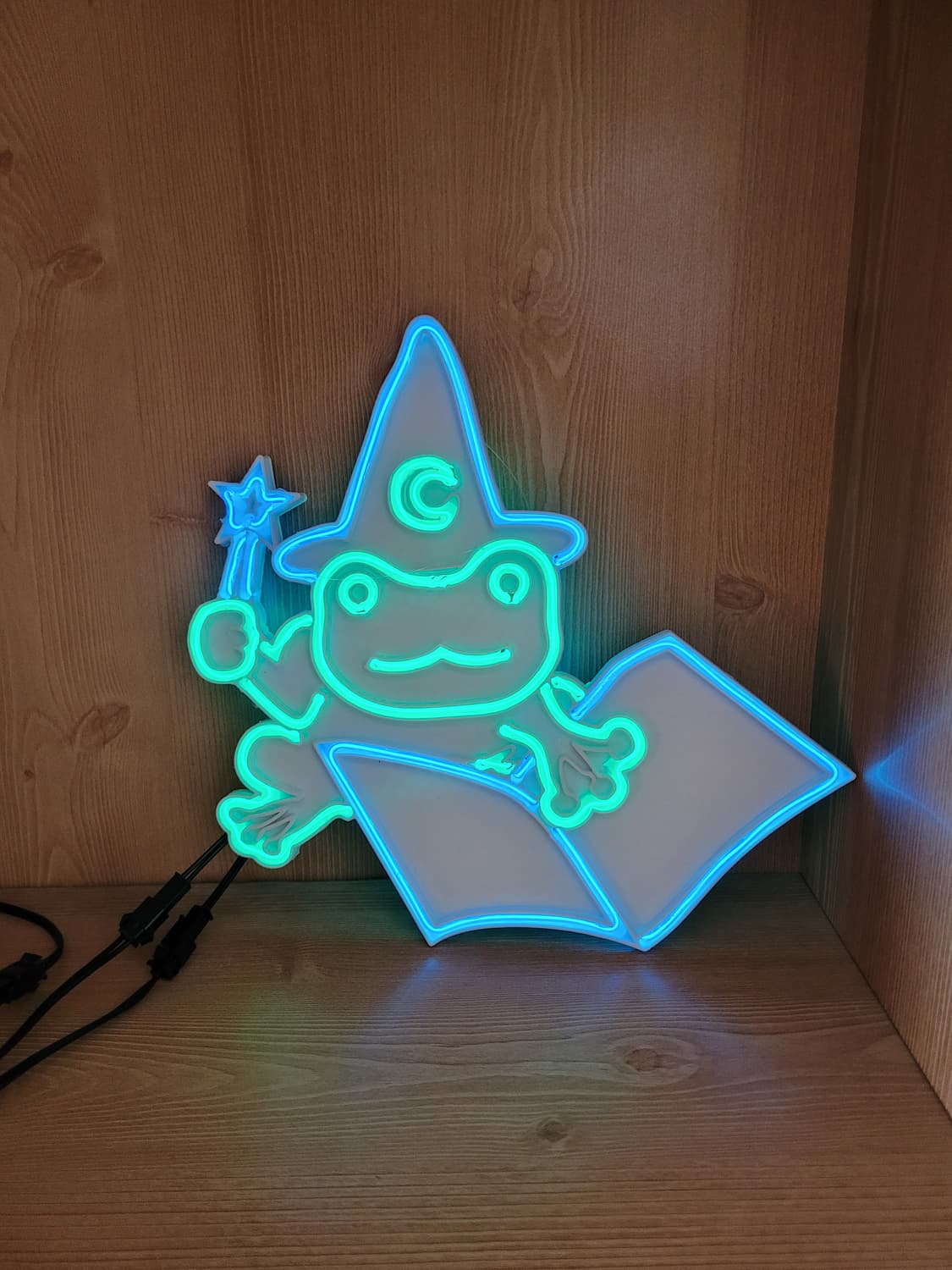 개구리 마법사 네온사인 할로윈 led 조명 램프 상품이미지5