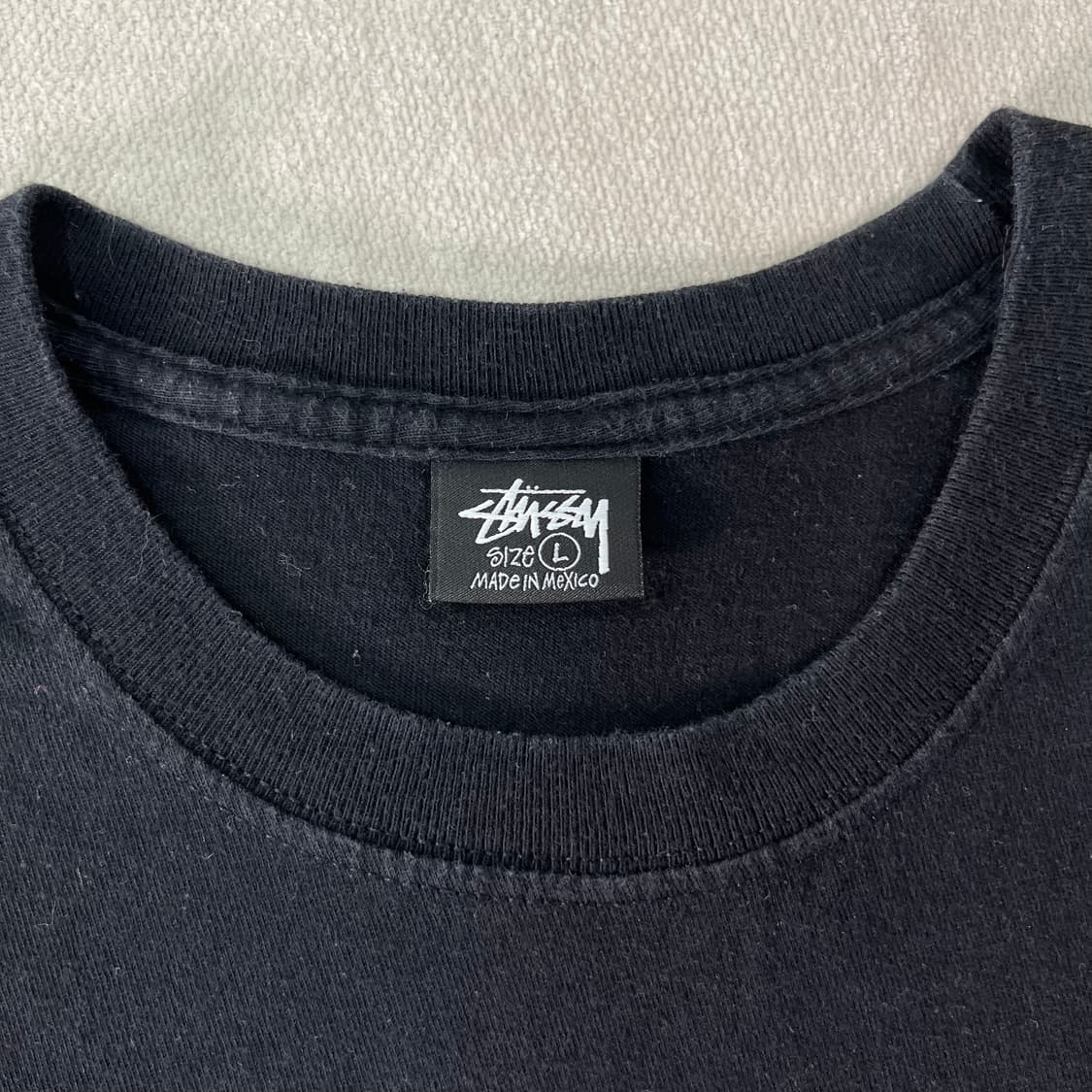 105 스투시 월드투어 블랙 반팔 티셔츠 상품이미지4