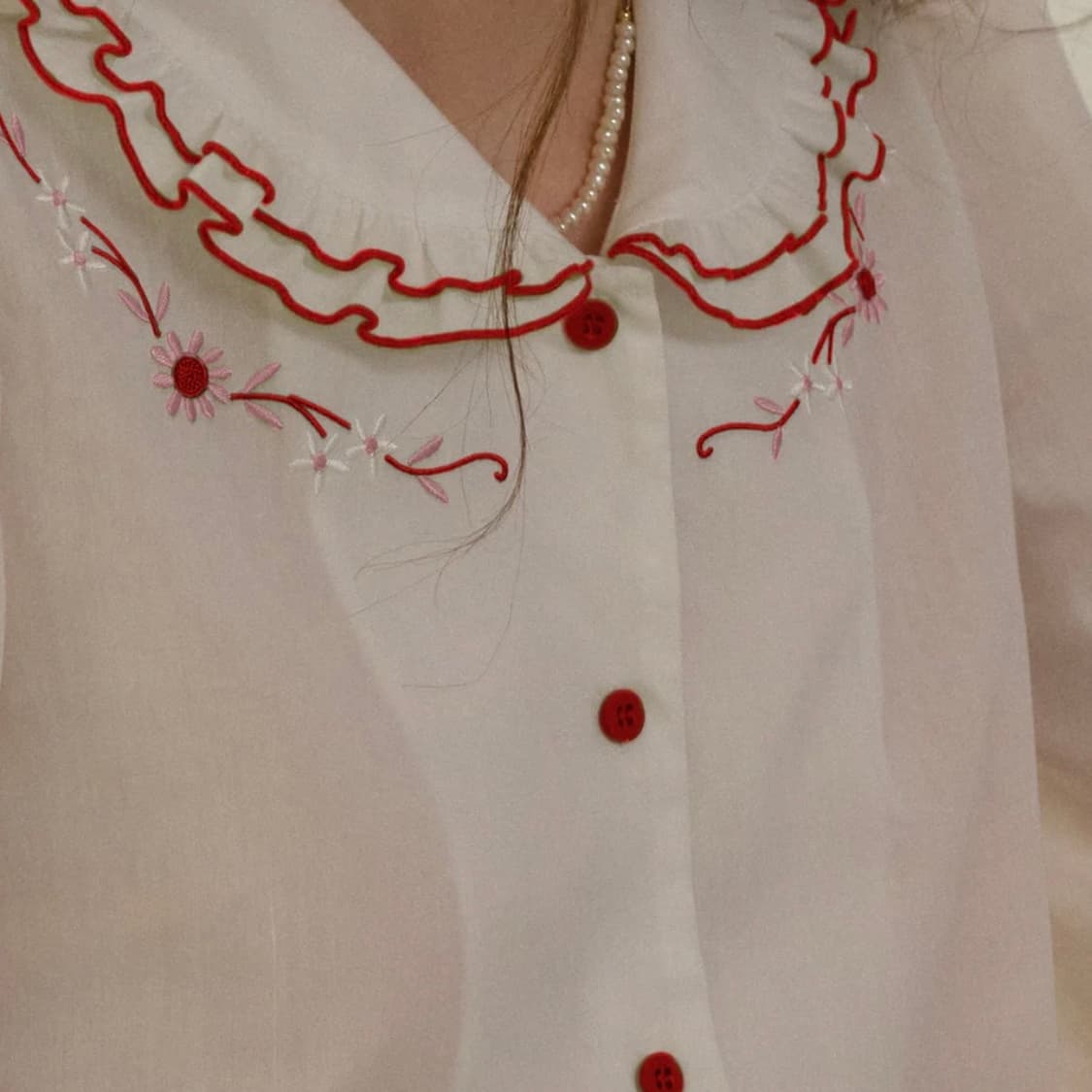 심플레트로 블라우스 L 사이즈 새상품 상품이미지4