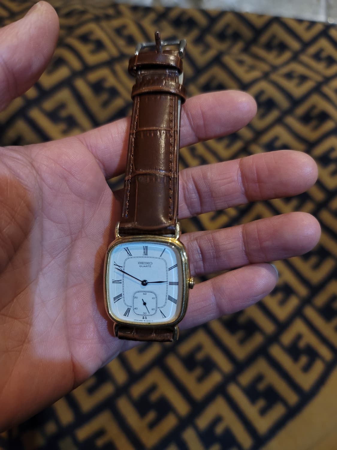 빈티지 세이코 사각 금장 쿼츠 시계 상품이미지2