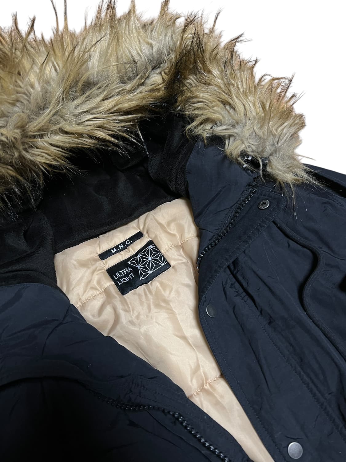 빈티지 울트라라이트 털 후드 패딩 점퍼 상품이미지2