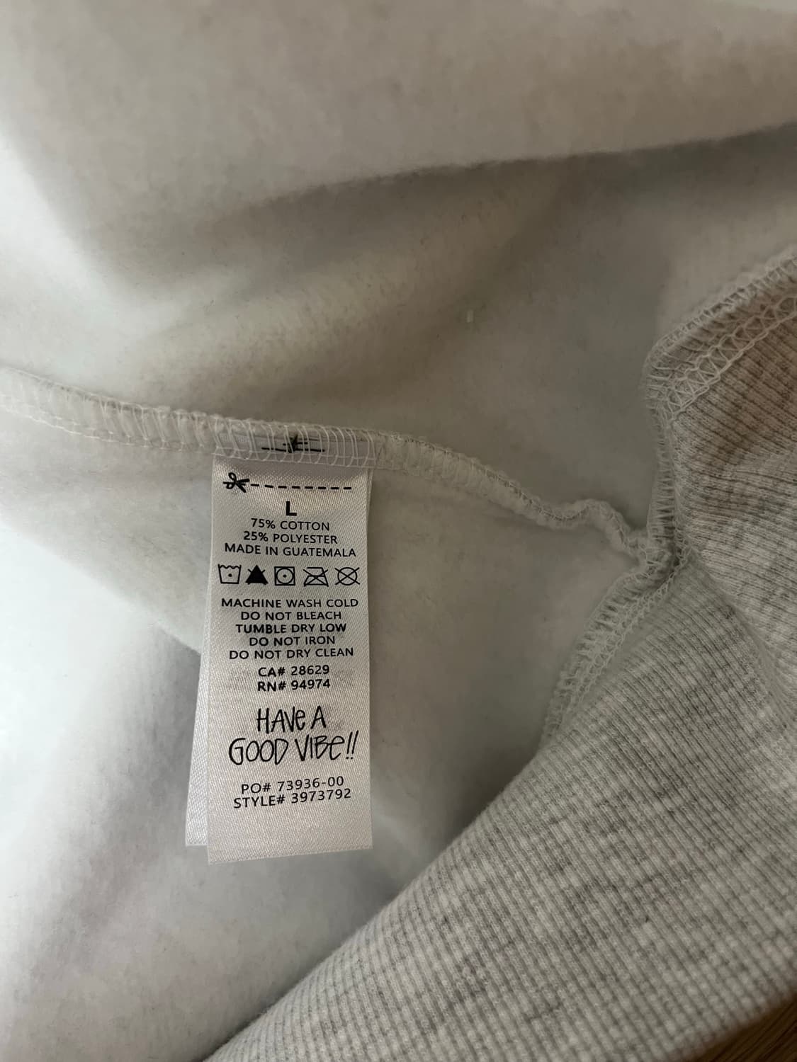 스투시 월드투어 후드집업 에쉬 헤더 상품이미지5