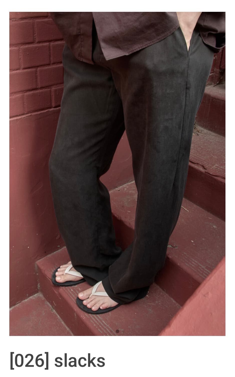 Mudule slacks tencel 상품이미지1