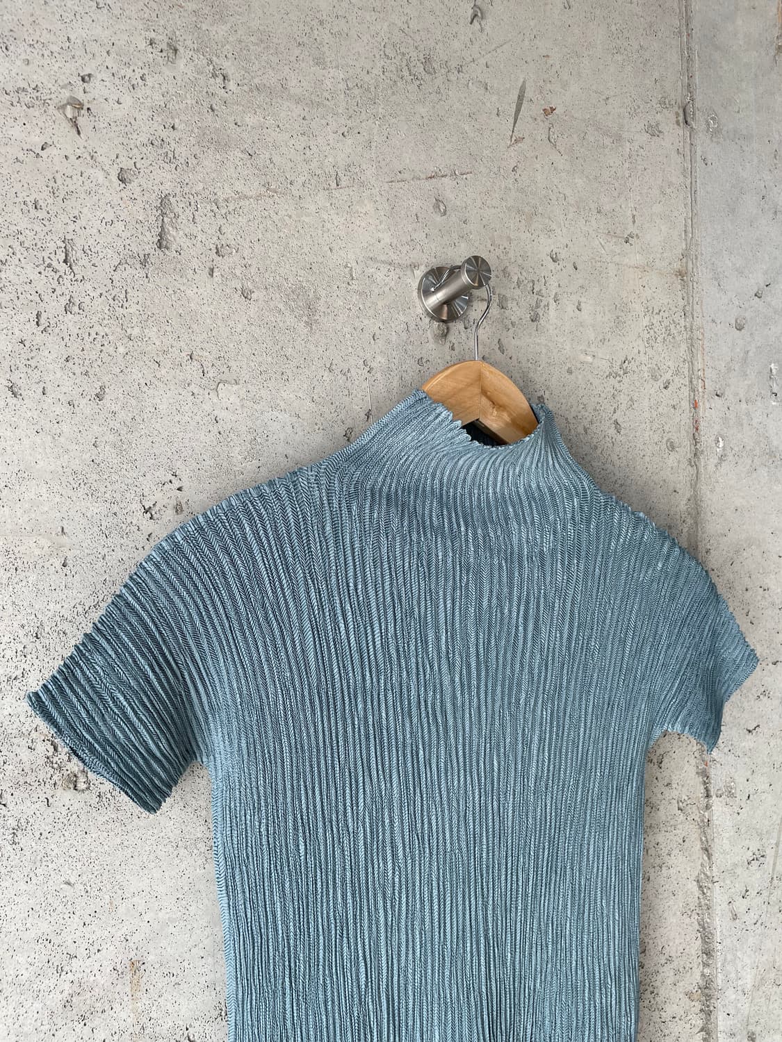 Hiroko bis 히로코비스 플리츠 탑 블루 상품이미지2