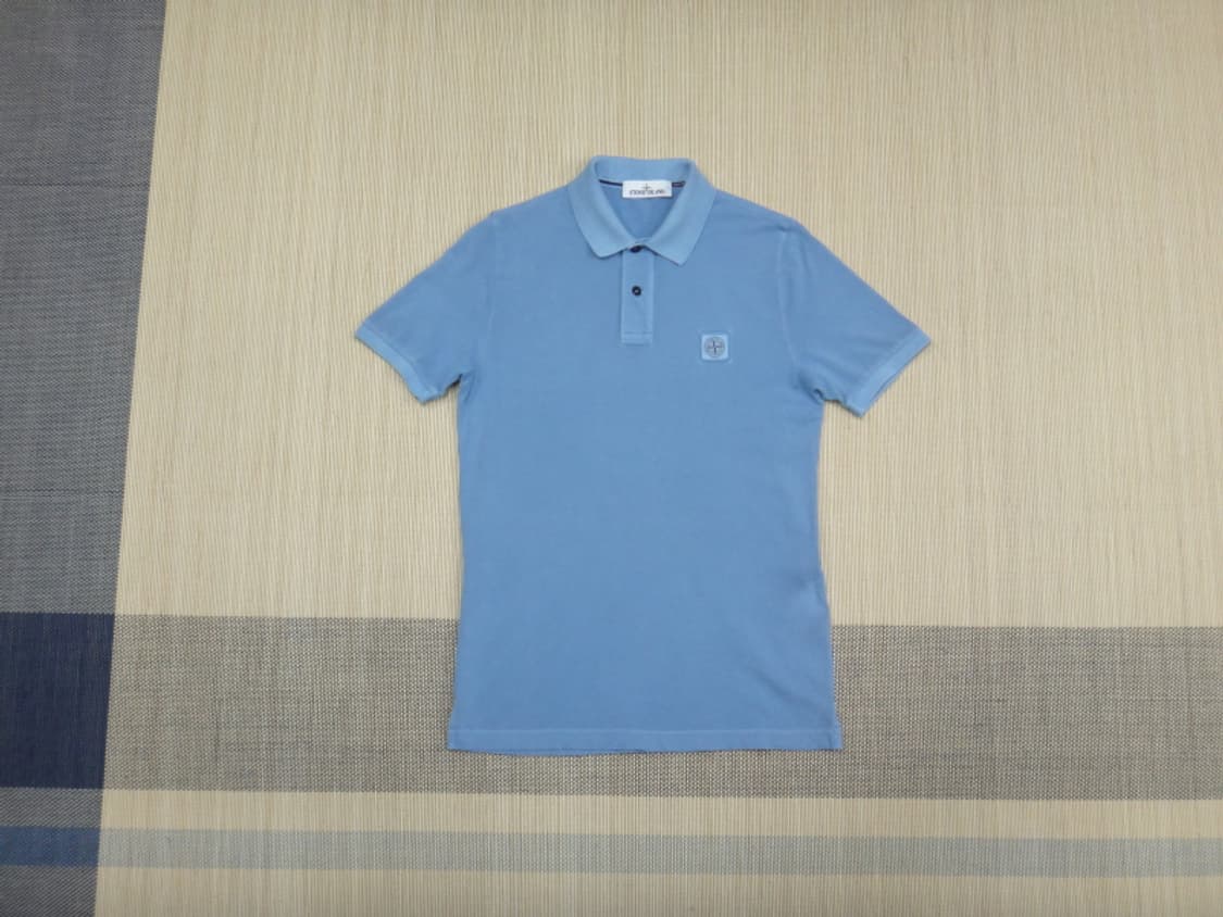 (M) 스톤아일랜드 13주년 로고 패치 카라 티셔츠 상품이미지1