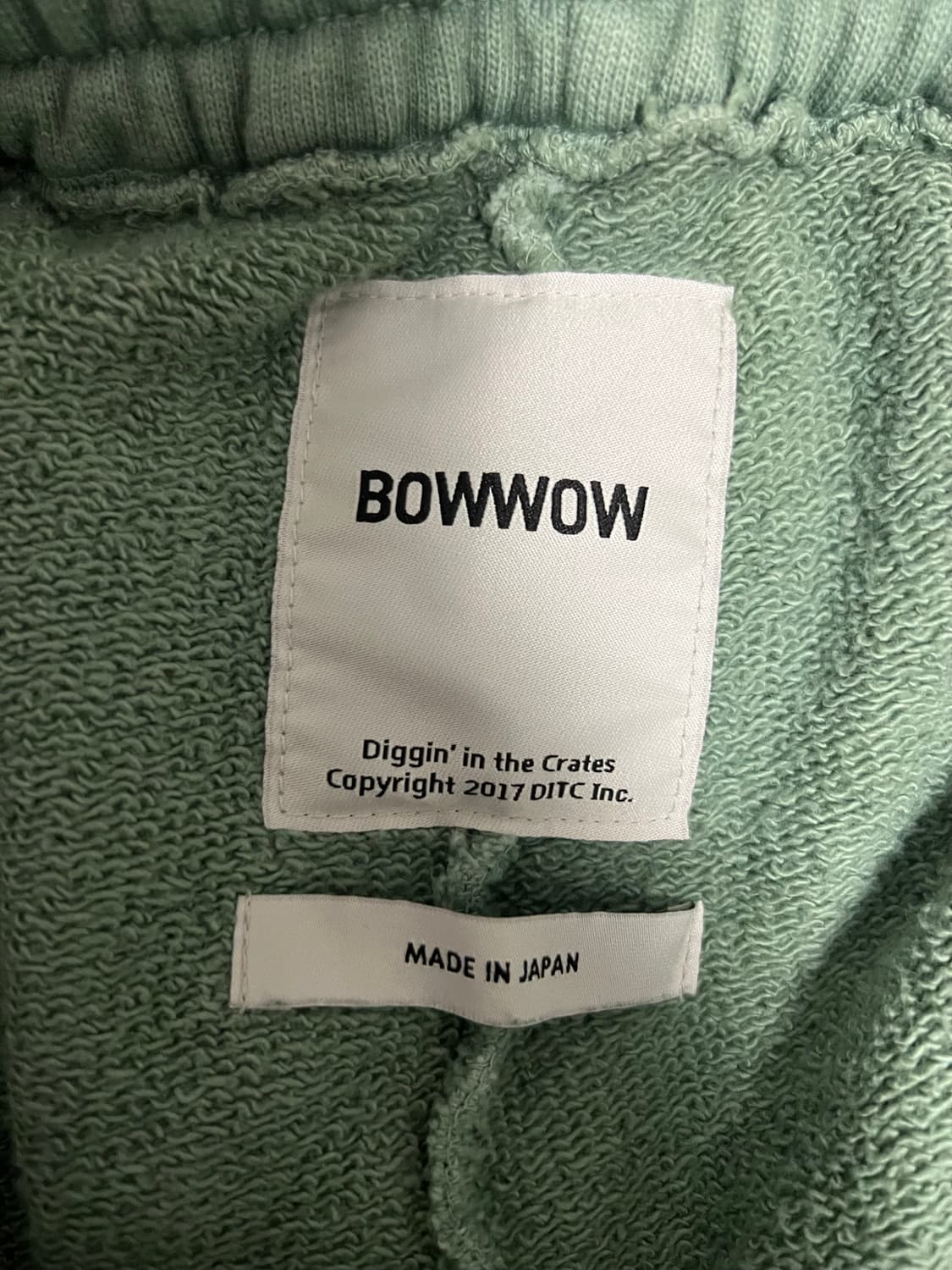 바우와우 에이징 스웻팬츠 그린 XXL 상품이미지3