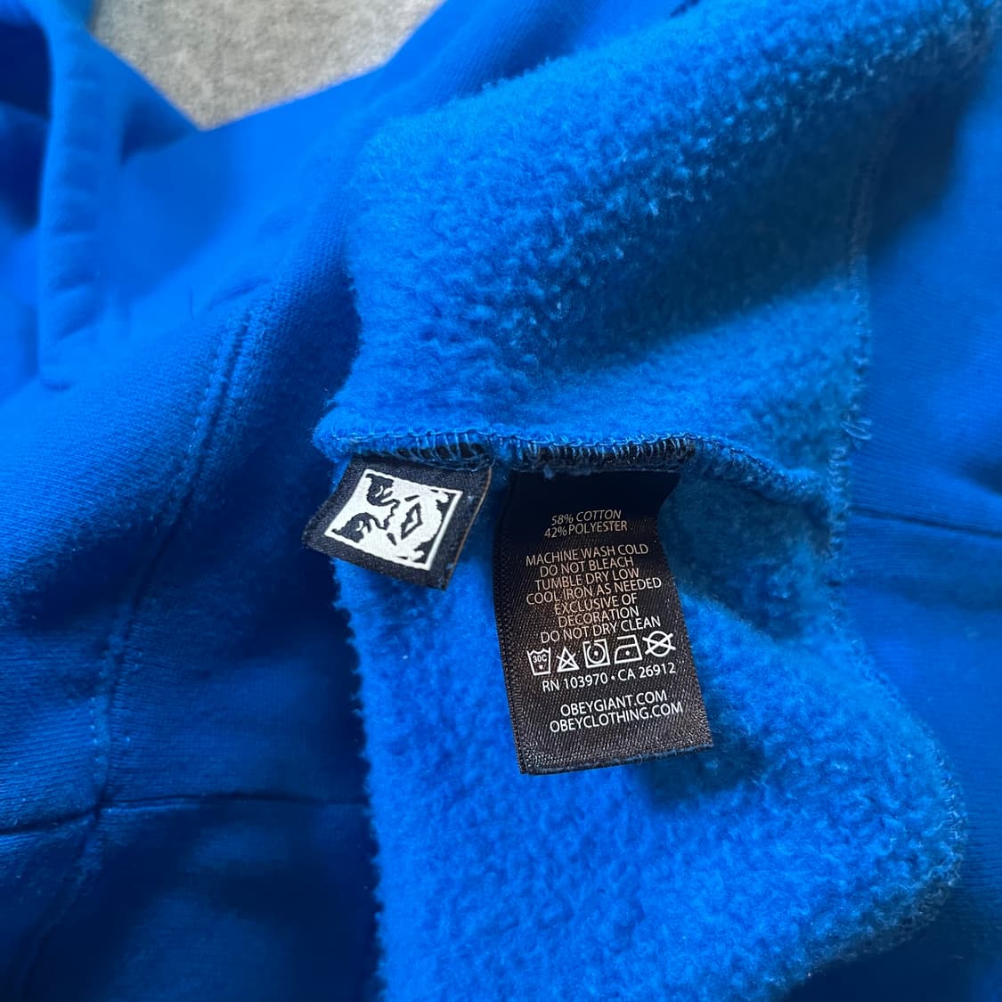 오베이 빅로고 후드티 상품이미지6