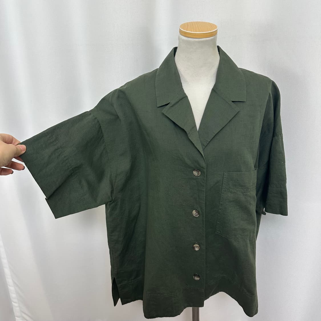 COS 코스 여자 린넨 반팔 남방 셔츠 L 상품이미지2