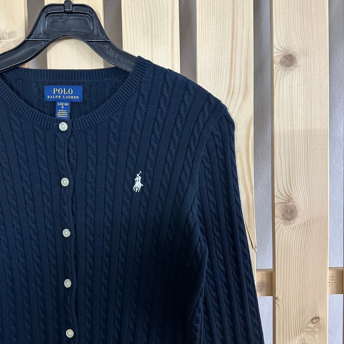 (S) 폴로 랄프로렌 네이비 케이블 니트 가디건 상품이미지4