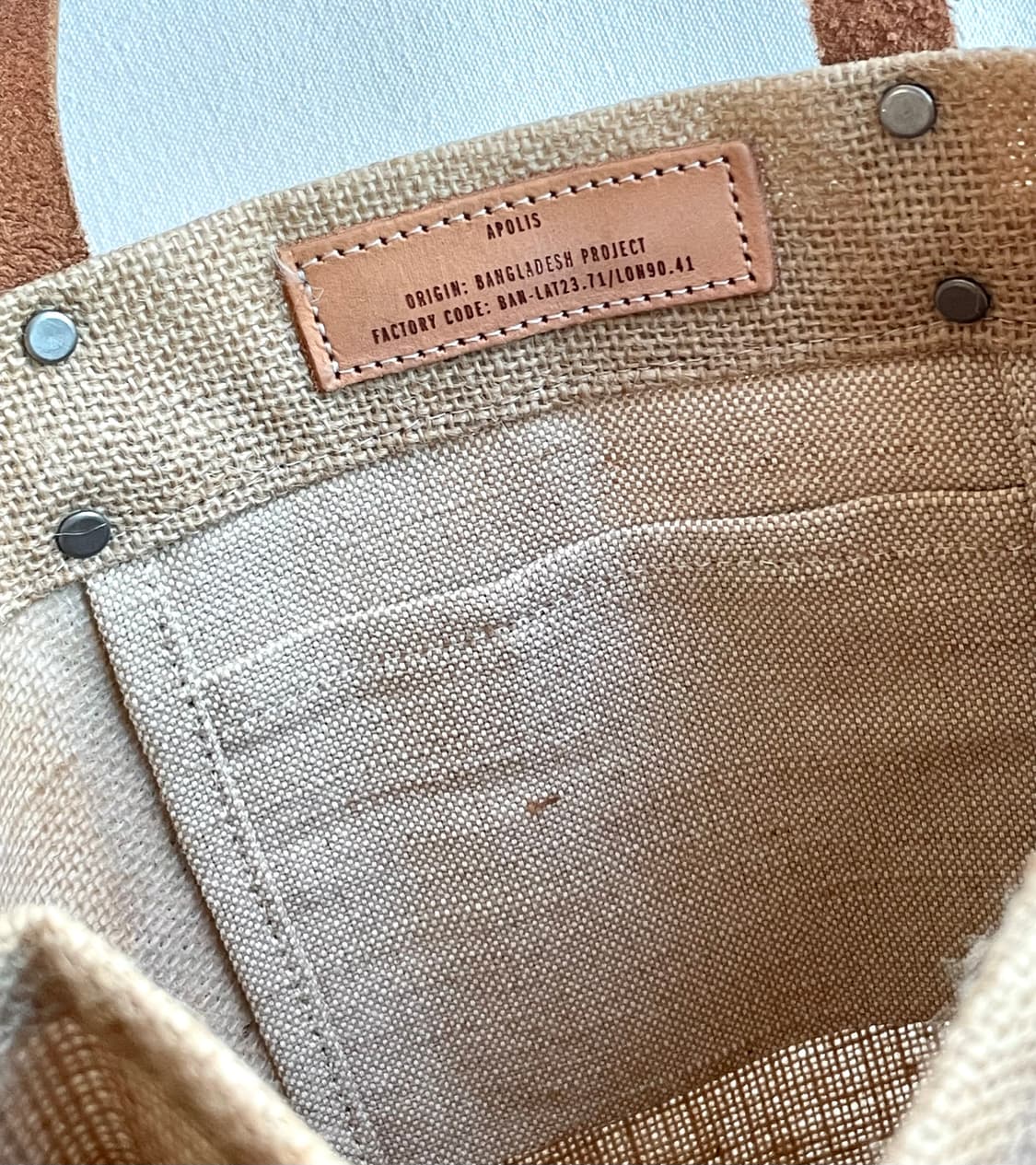 [새상품] 아폴리스 가방 토드백 숄더백 마켓 백 글로벌 시티즌 상품이미지4