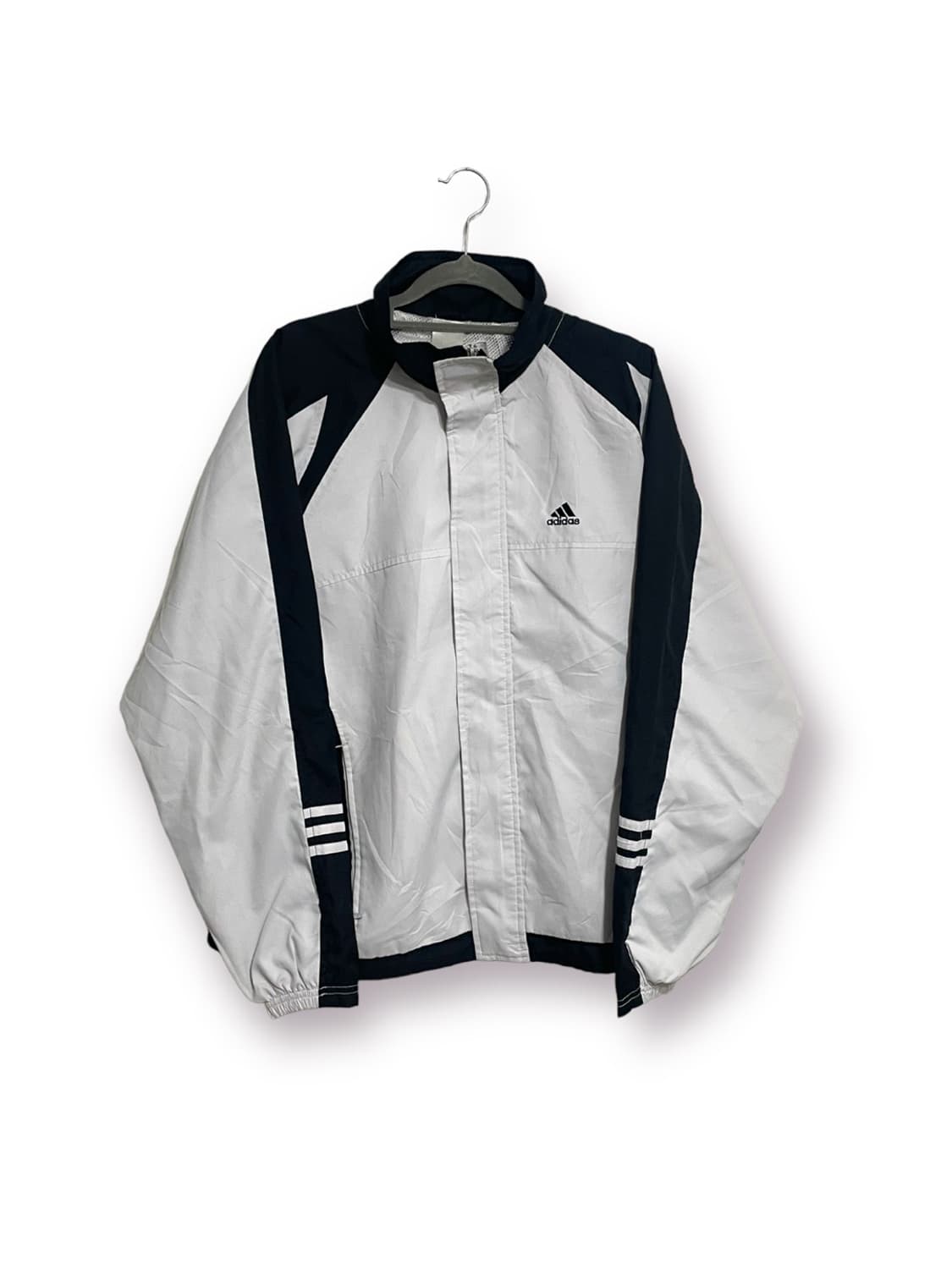 아디다스 화이트앤블랙 바람막이(남녀공용 상품이미지4