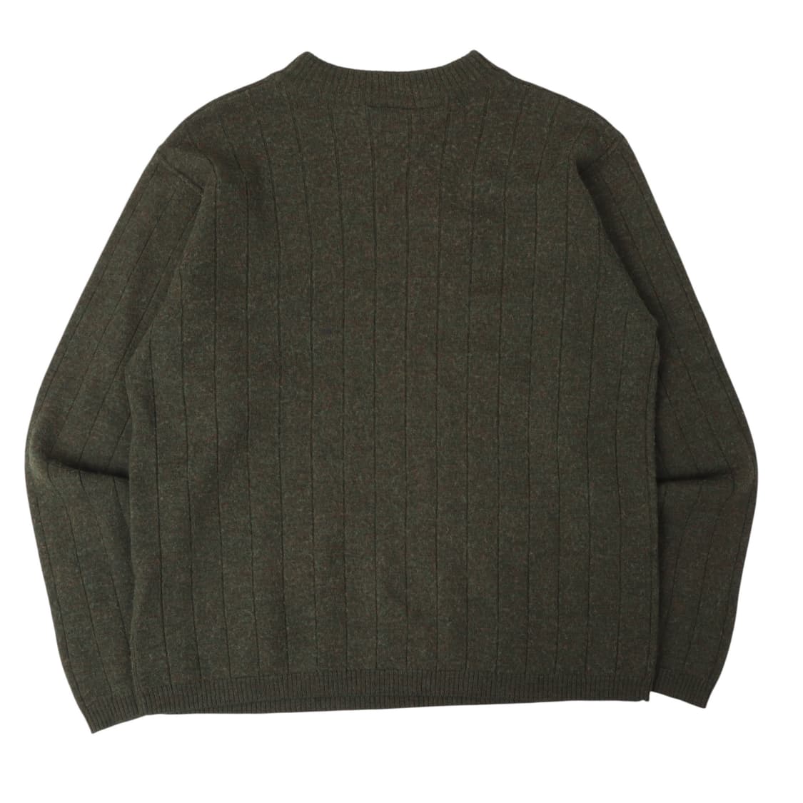 폴로진스 카키 스윙 쉴드 로고 모크넥 니트 상품이미지5