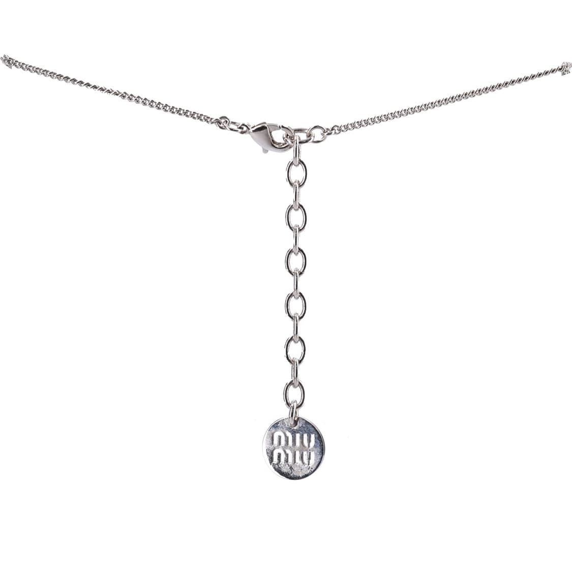 미우미우 네크리스 스틸 크리스탈 상품이미지3