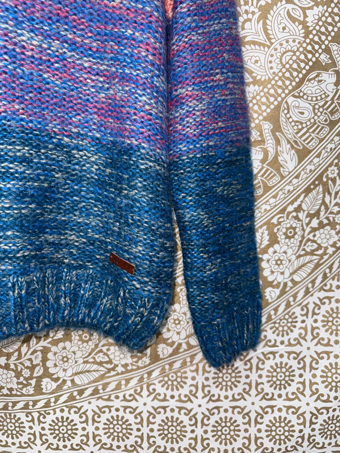 Roxy 빈티지 여성 멀티컬러 라운드 니트  상품이미지4