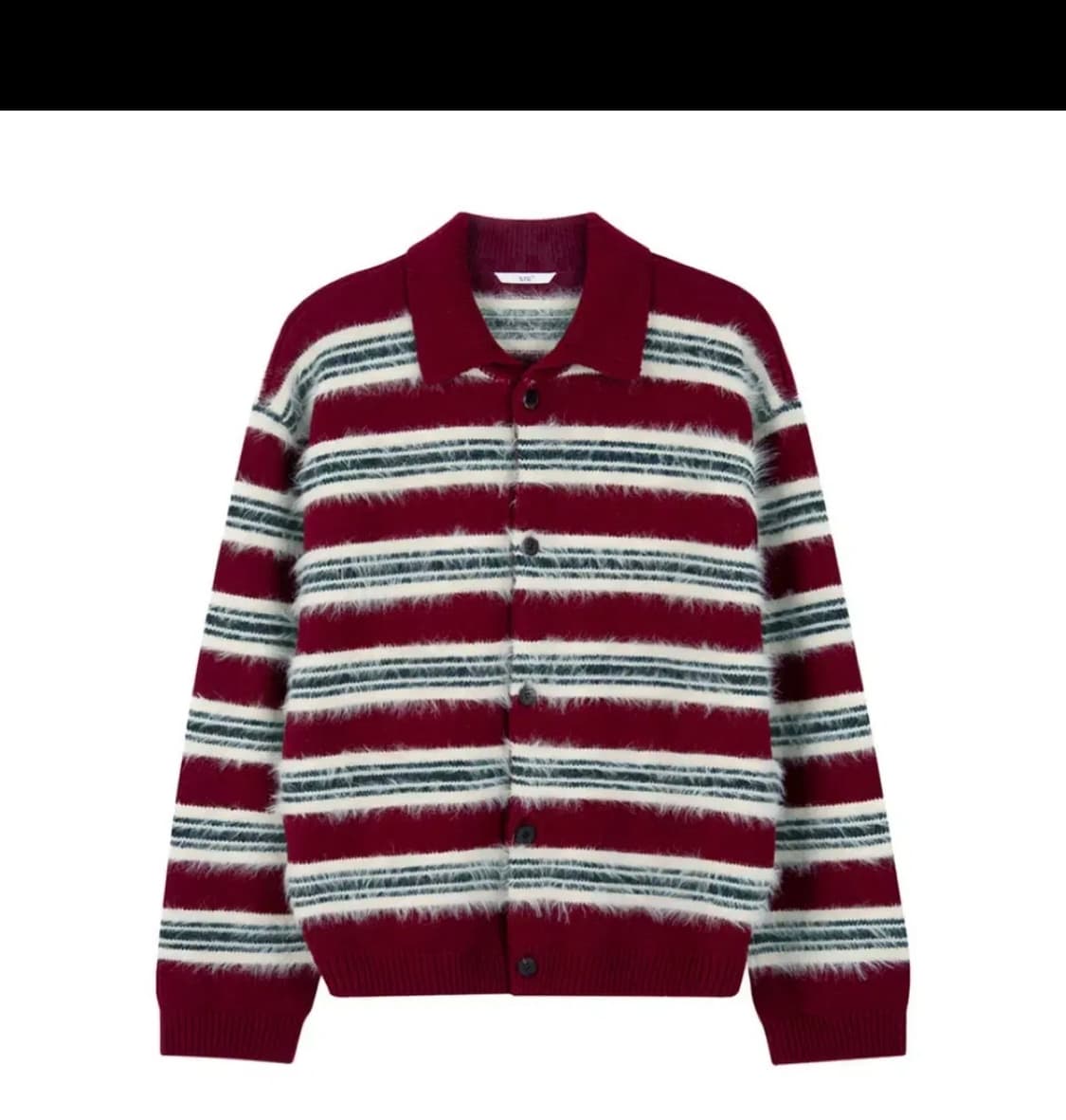 [L] STU 플러피 스트라이프 버건디 상품이미지1