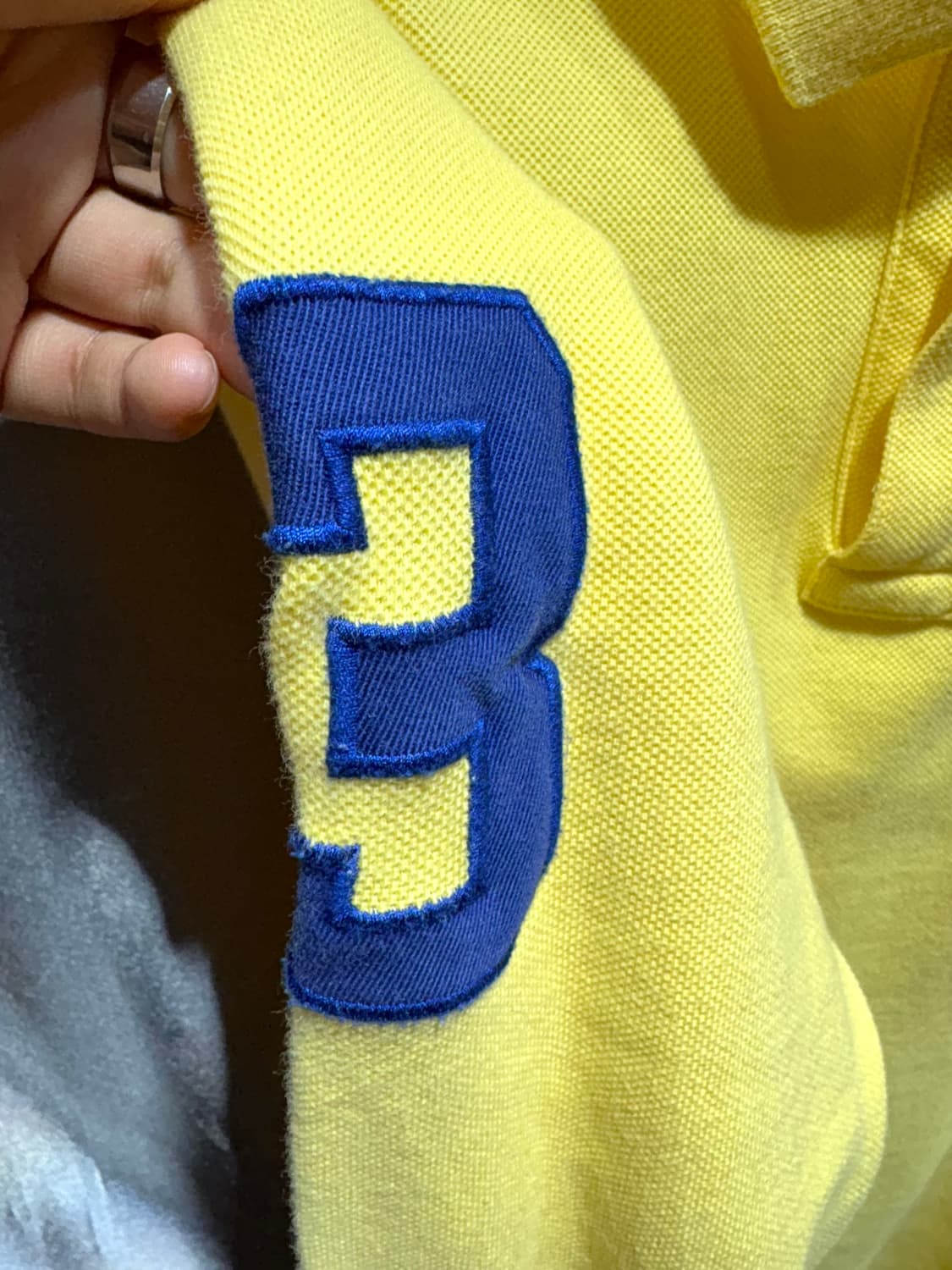 M 폴로랄프로렌 빅로고 블루포니 옐로우 롱슬리브 상품이미지5