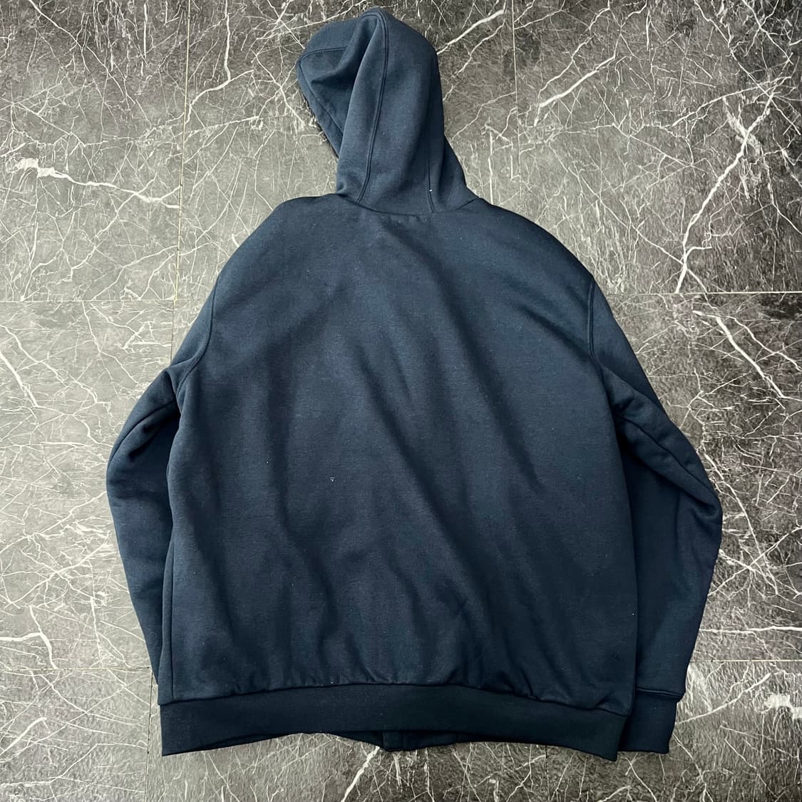 칼하트 오리지널 사각로고 후드집업 네이비 상품이미지3