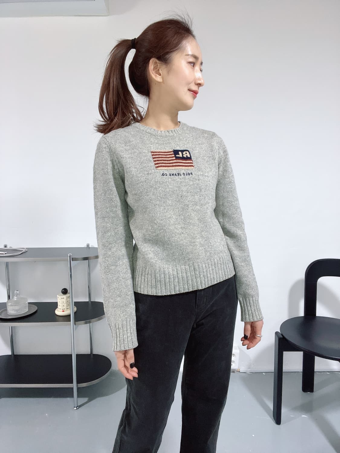 [M] 90s 폴로진스 성조기니트 상품이미지1