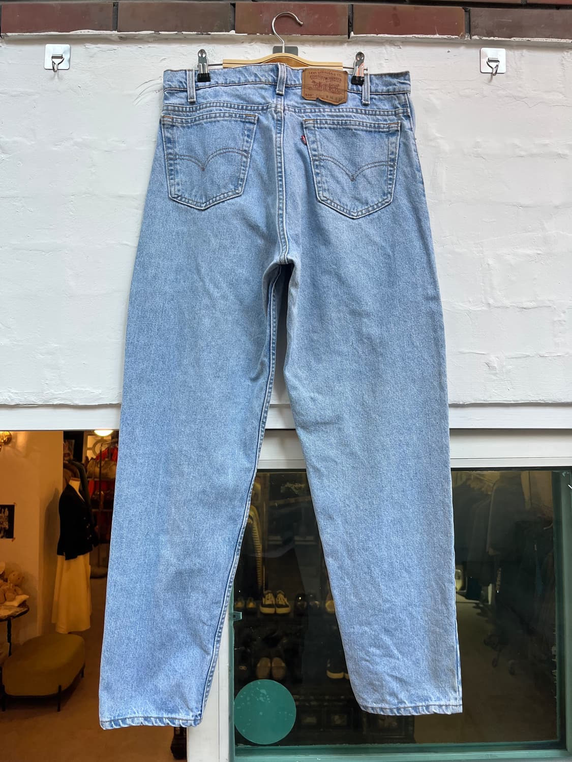 Levis 550 리바이스 릴랙스드 테이퍼드 데님 진 36x32 상품이미지8