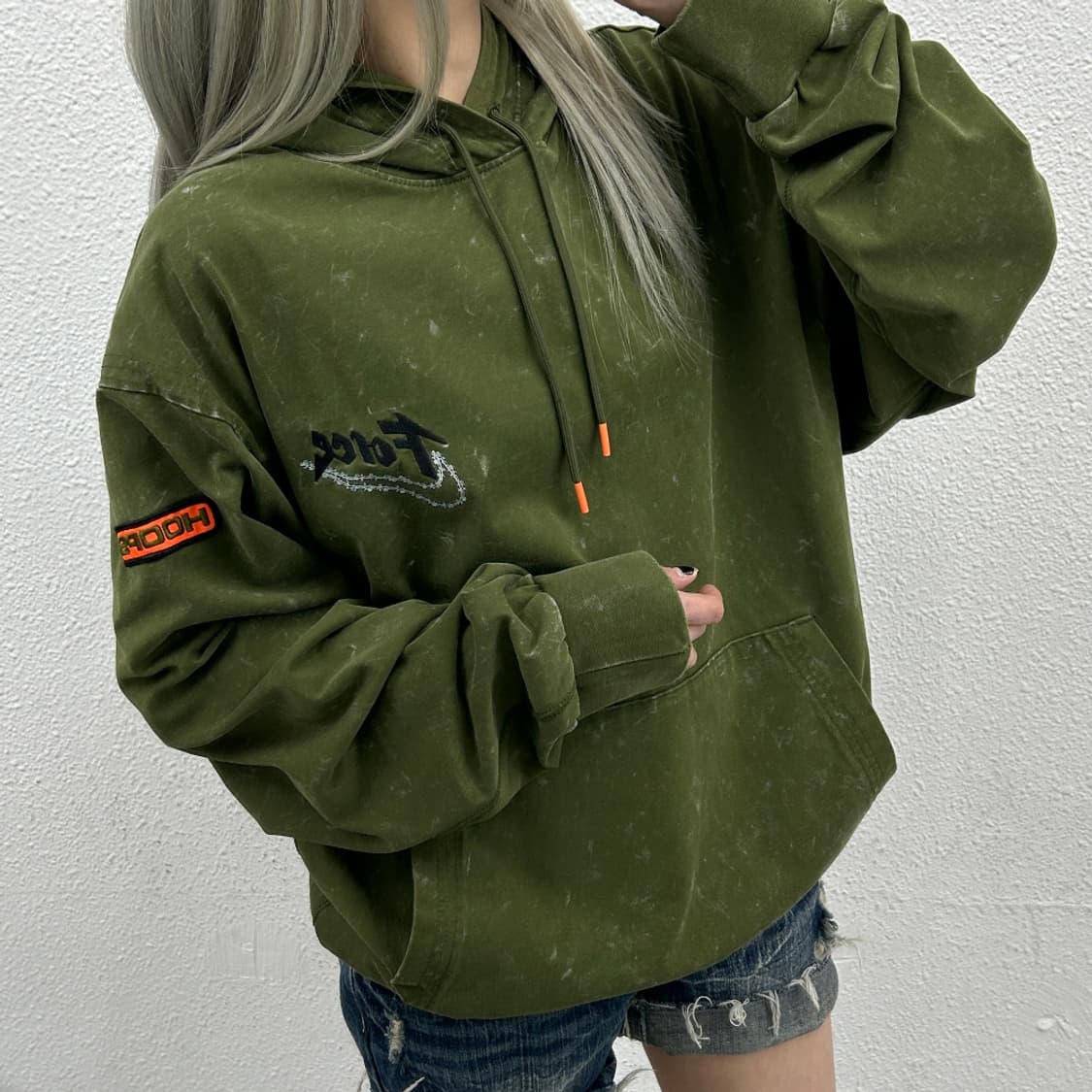 나이키 포스 빈티지 카키 후드 3XL 상품이미지2