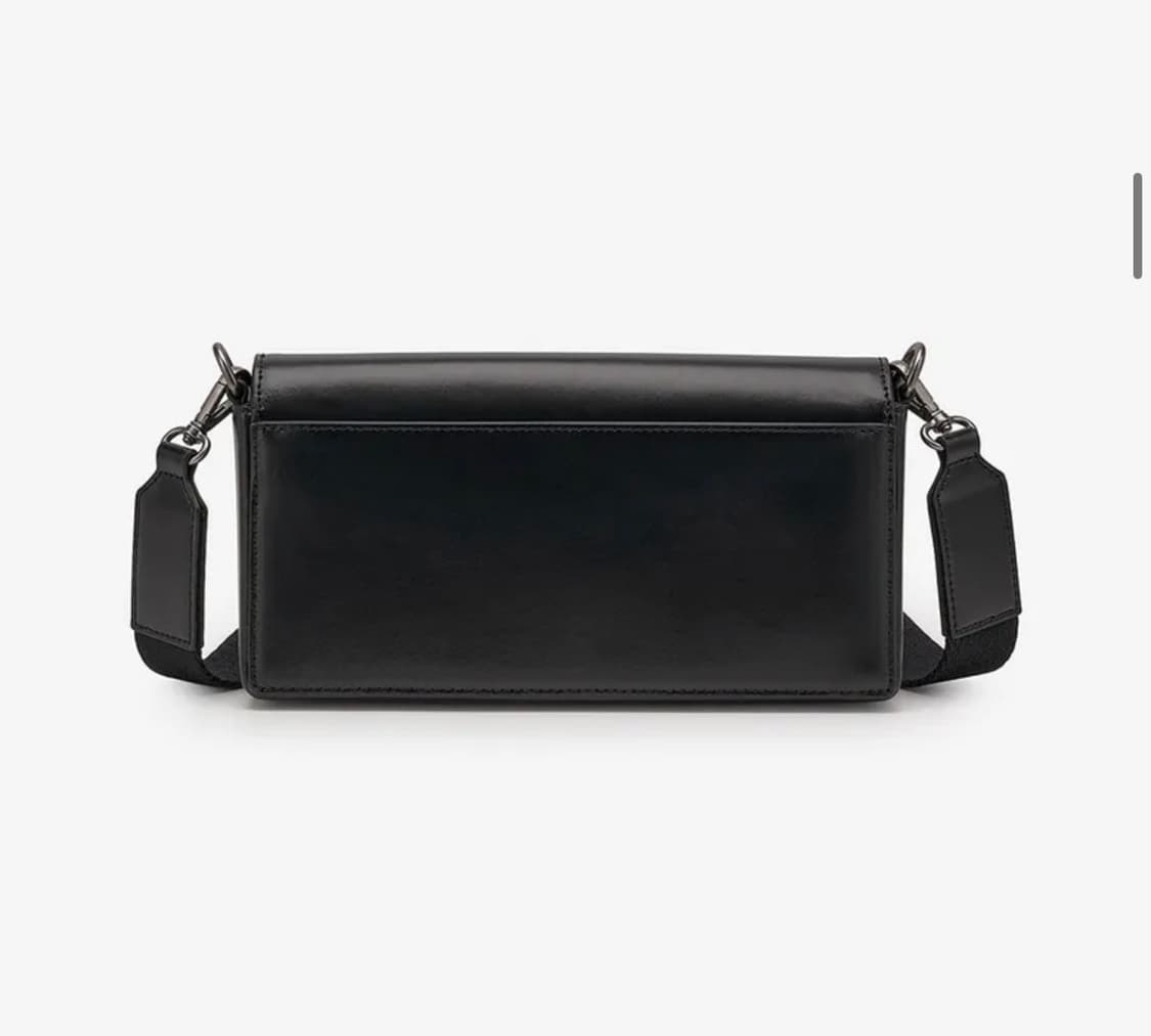 디젤 비스코토 로고 레터링 폴드 오버 토트백 블랙 상품이미지3