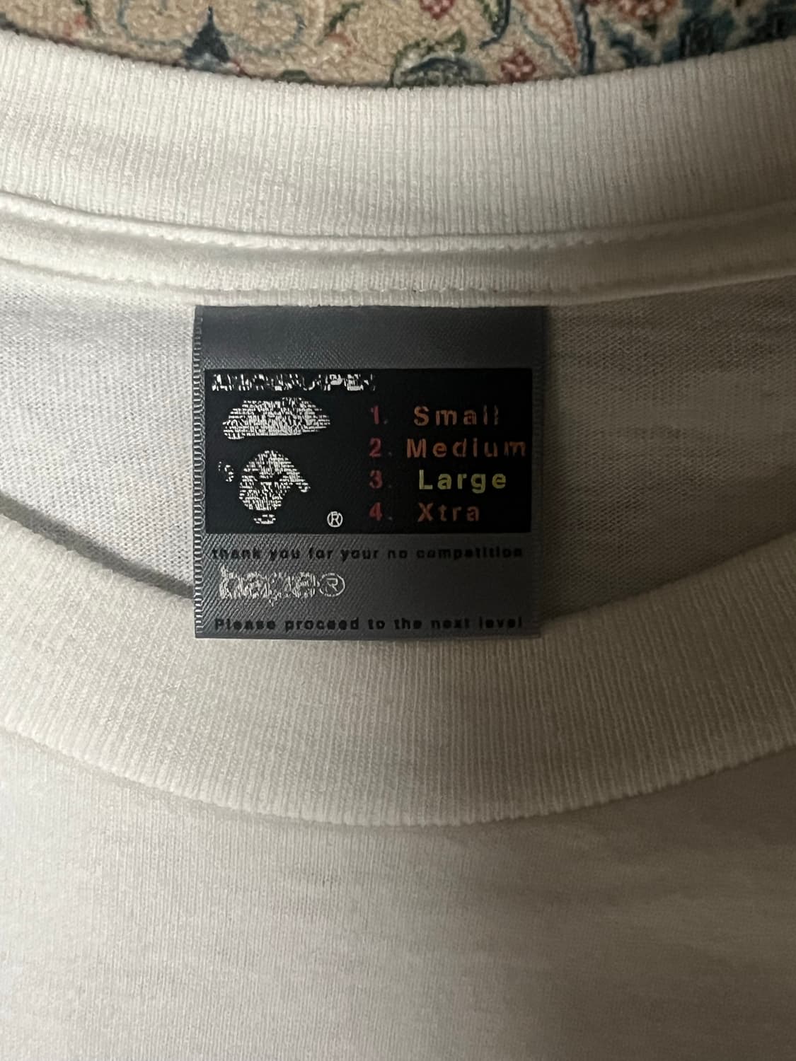 베이프 크레딧 빈팔티셔츠 L 상품이미지3