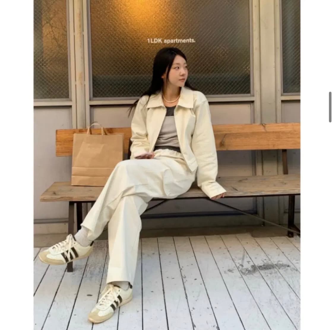 유이니 숏 블루종 점퍼 아우터 상품이미지2