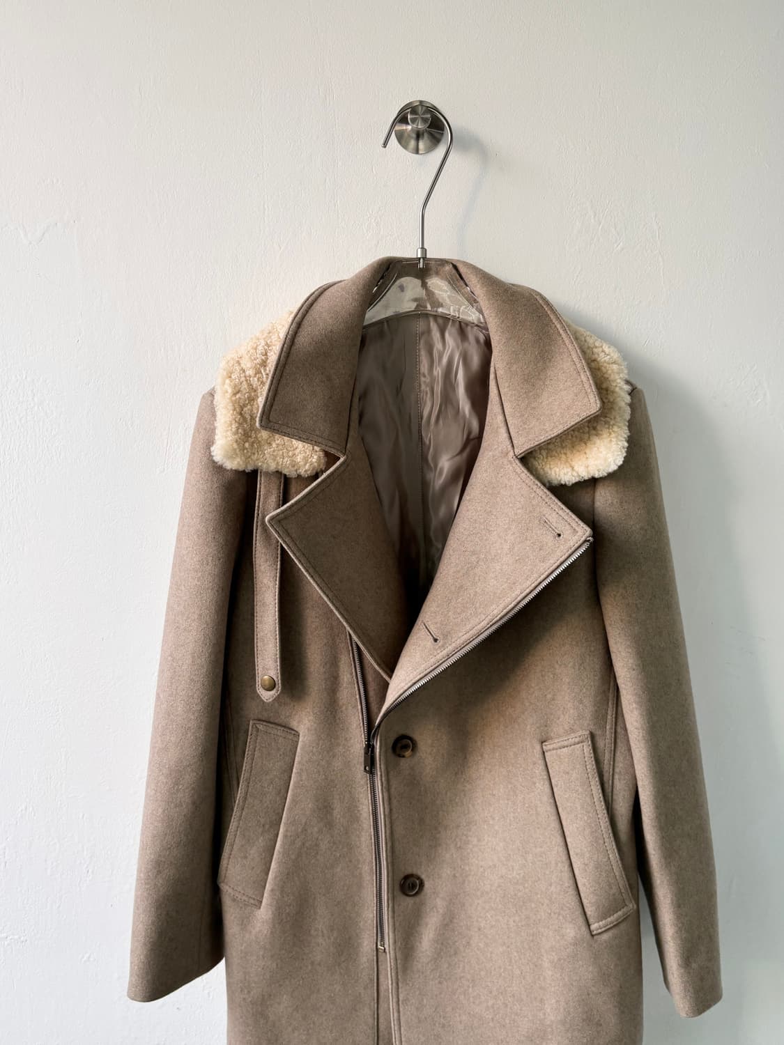 솔리드옴므 by 우영미 하이넥 더블 피코트  상품이미지2